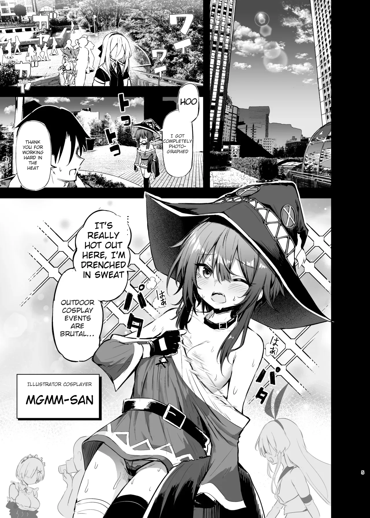 Megumin Cosplayer to Off-Pako Gokko 2 | Play-pretend Offline Sex Meetup with a Megumin Cosplayer 2 — preview page 5