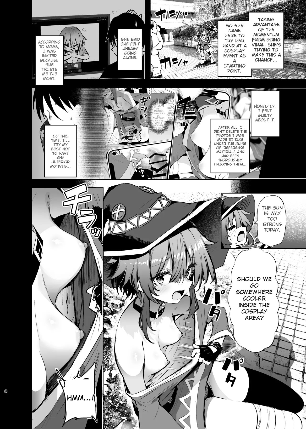 Megumin Cosplayer to Off-Pako Gokko 2 | Play-pretend Offline Sex Meetup with a Megumin Cosplayer 2 — preview page 8