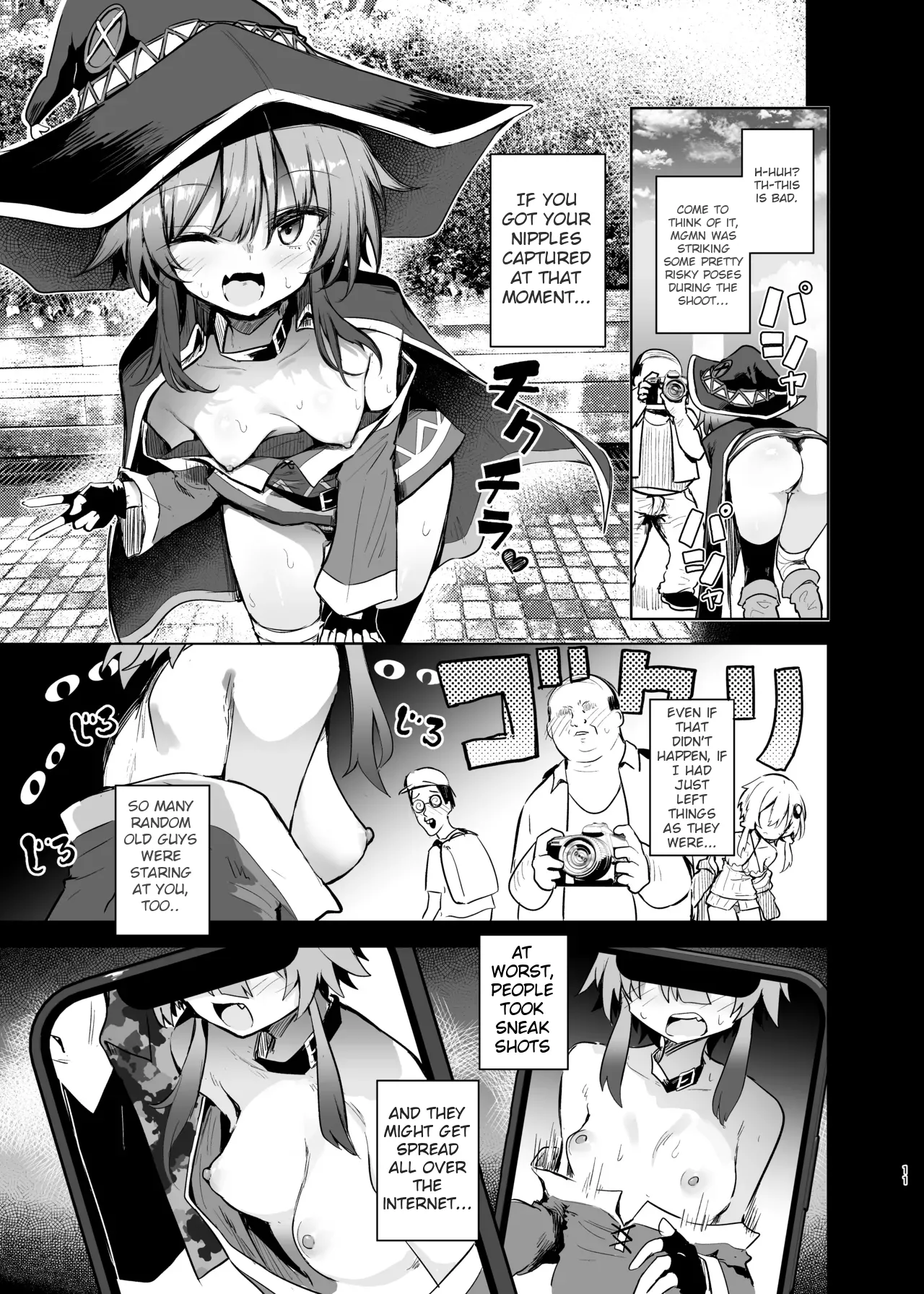 Megumin Cosplayer to Off-Pako Gokko 2 | Play-pretend Offline Sex Meetup with a Megumin Cosplayer 2 — preview page 11