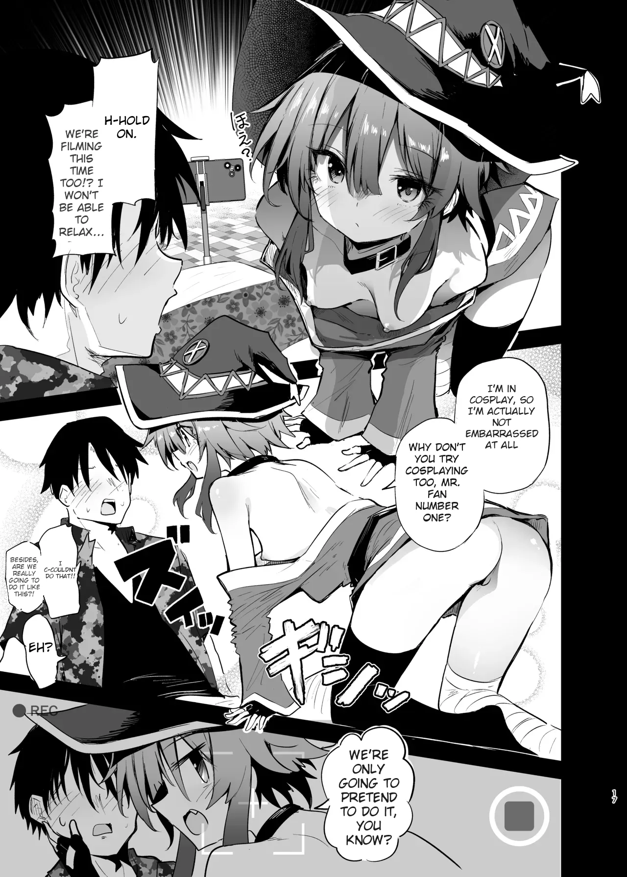 Megumin Cosplayer to Off-Pako Gokko 2 | Play-pretend Offline Sex Meetup with a Megumin Cosplayer 2 — preview page 17