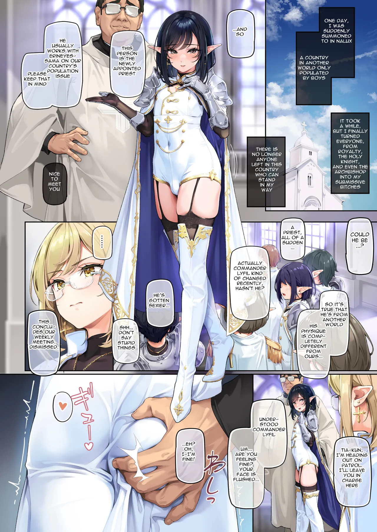 Isekai Otokonoko Haitoku Mikkai ~Ochita Shounen Seikishi no Yagai Mesuinu Sanpo | Another World’s Trap’s Sinful Tryst ~Corrupted Holy Knight’s Outdoor Bitch-walk~ — preview page 3