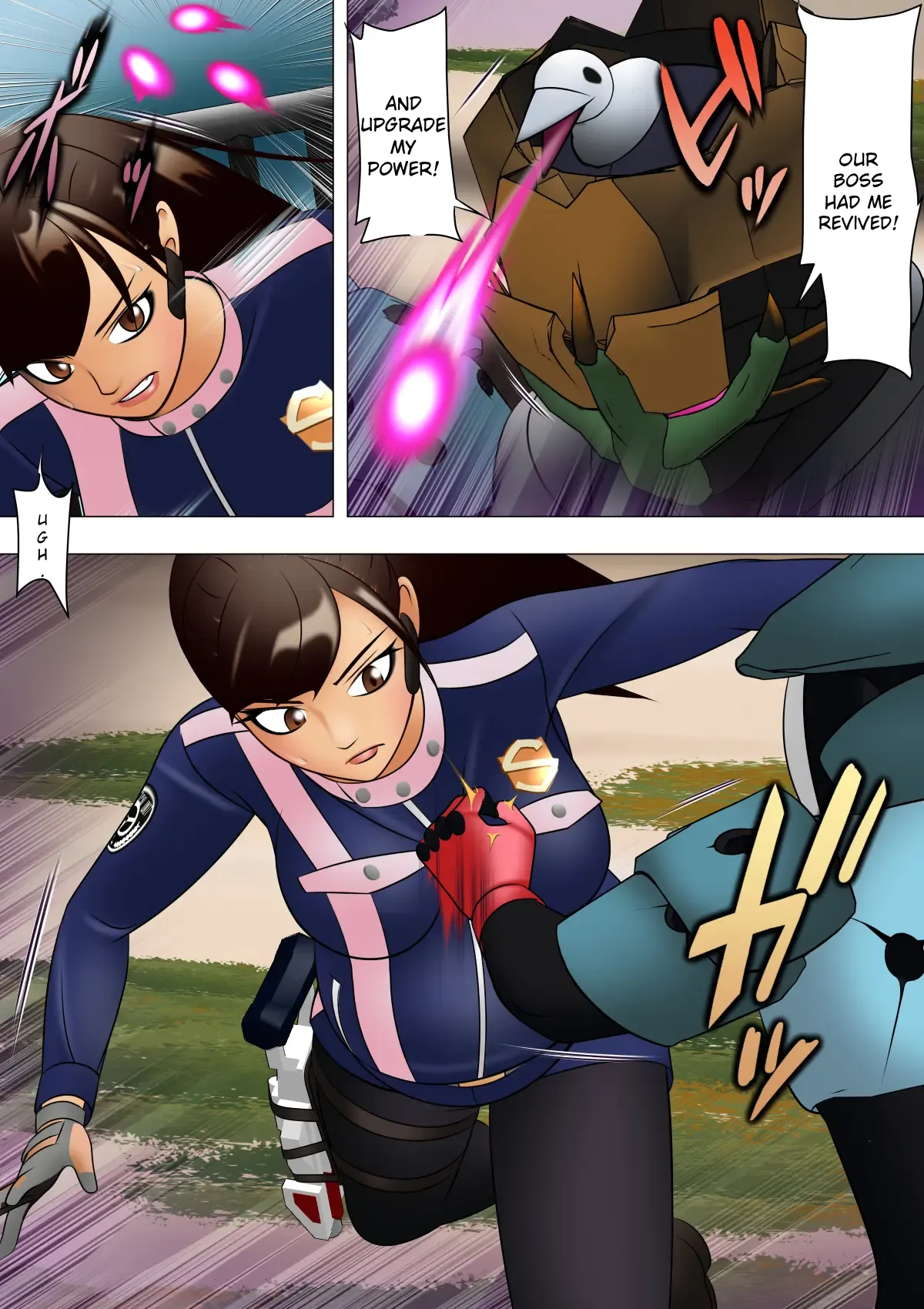 Haiboku Hiroin Henshin Dekinainode Bodi Peinto de Tatakattara Futsuu ni Maketa – Chapter 1 – page 8