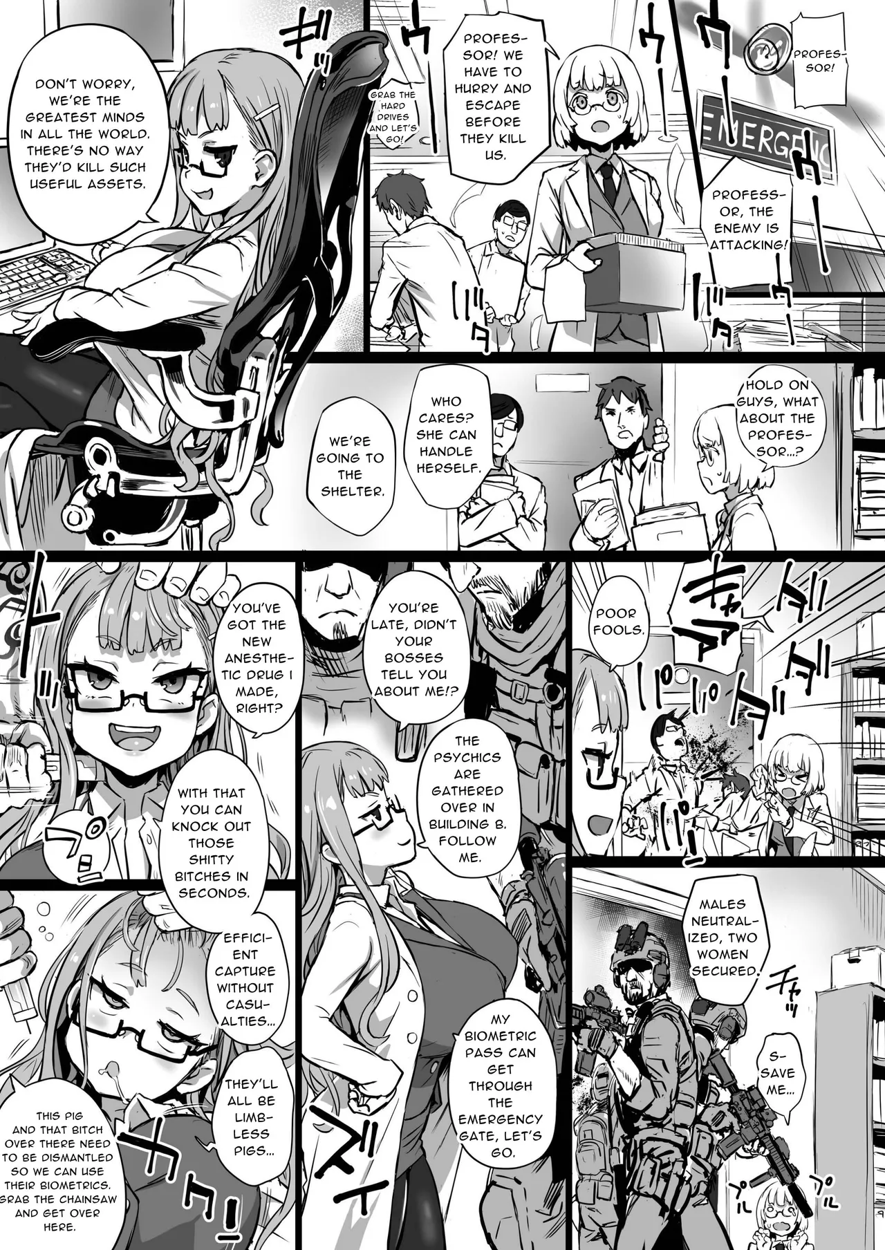Inousha Shoujo Kesson Goudou | Severed Superpower Girls Collaborative Work – Chapter 1 – page 46