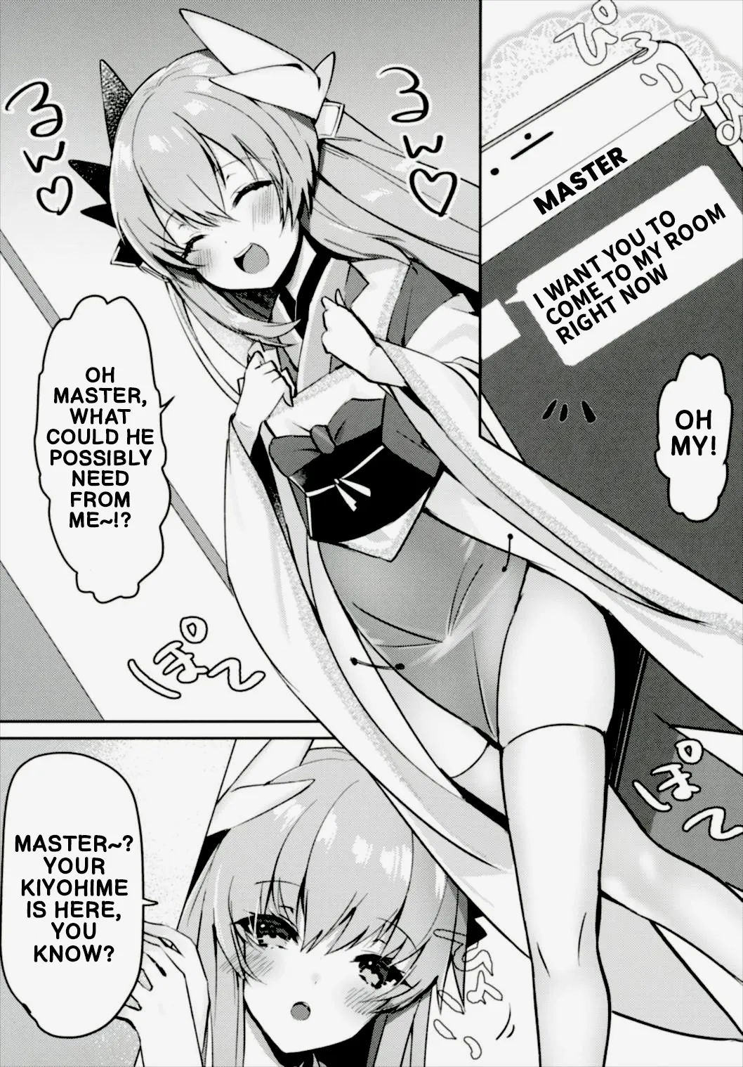 Kiyohime to Kozukuri ga Shitai!! | I want to make a baby with Kiyohime!! — preview page 4