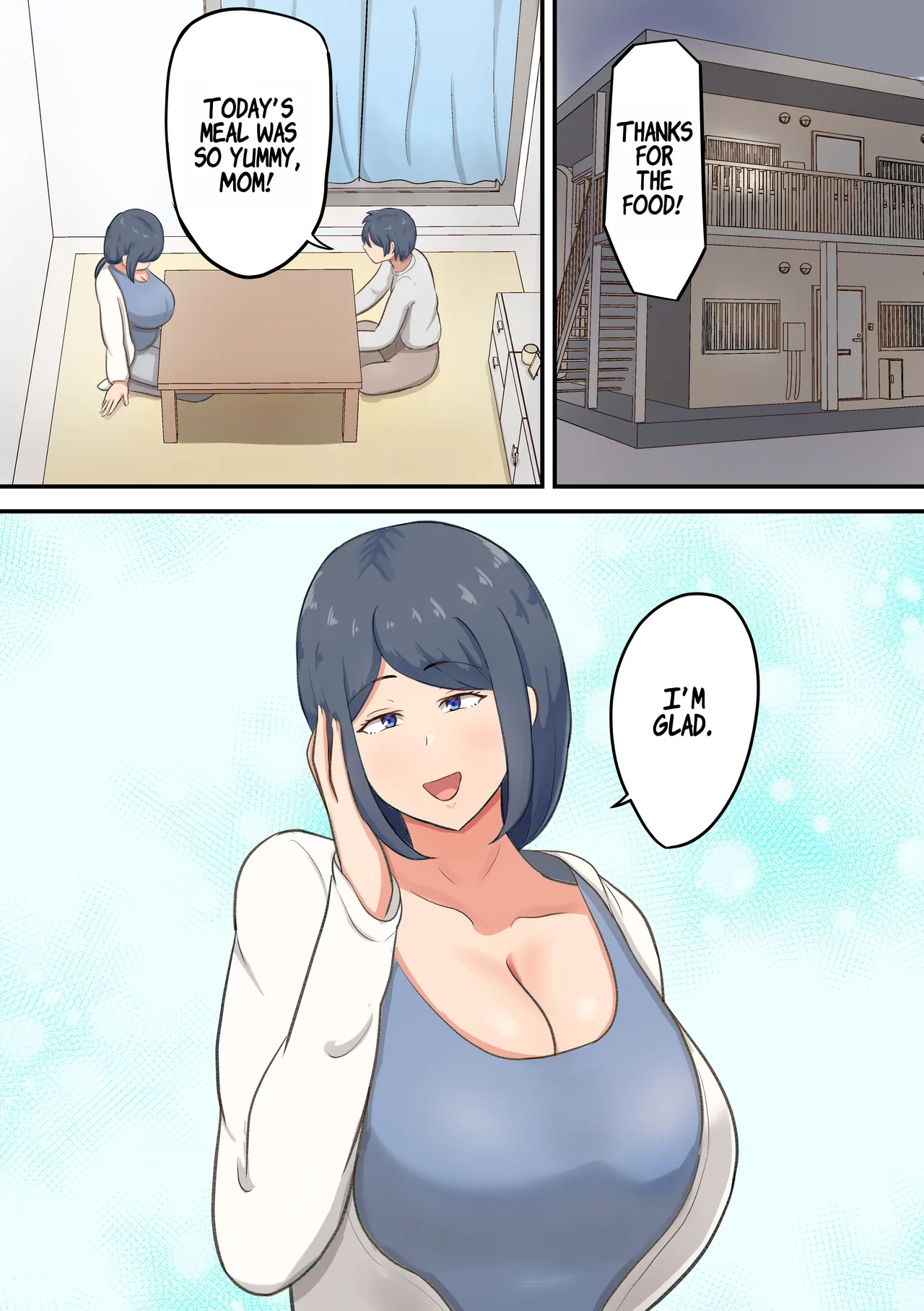 Rokujou Hitoma no Apart de Okaa-san to Icha Love Sex Seikatsu — preview page 2