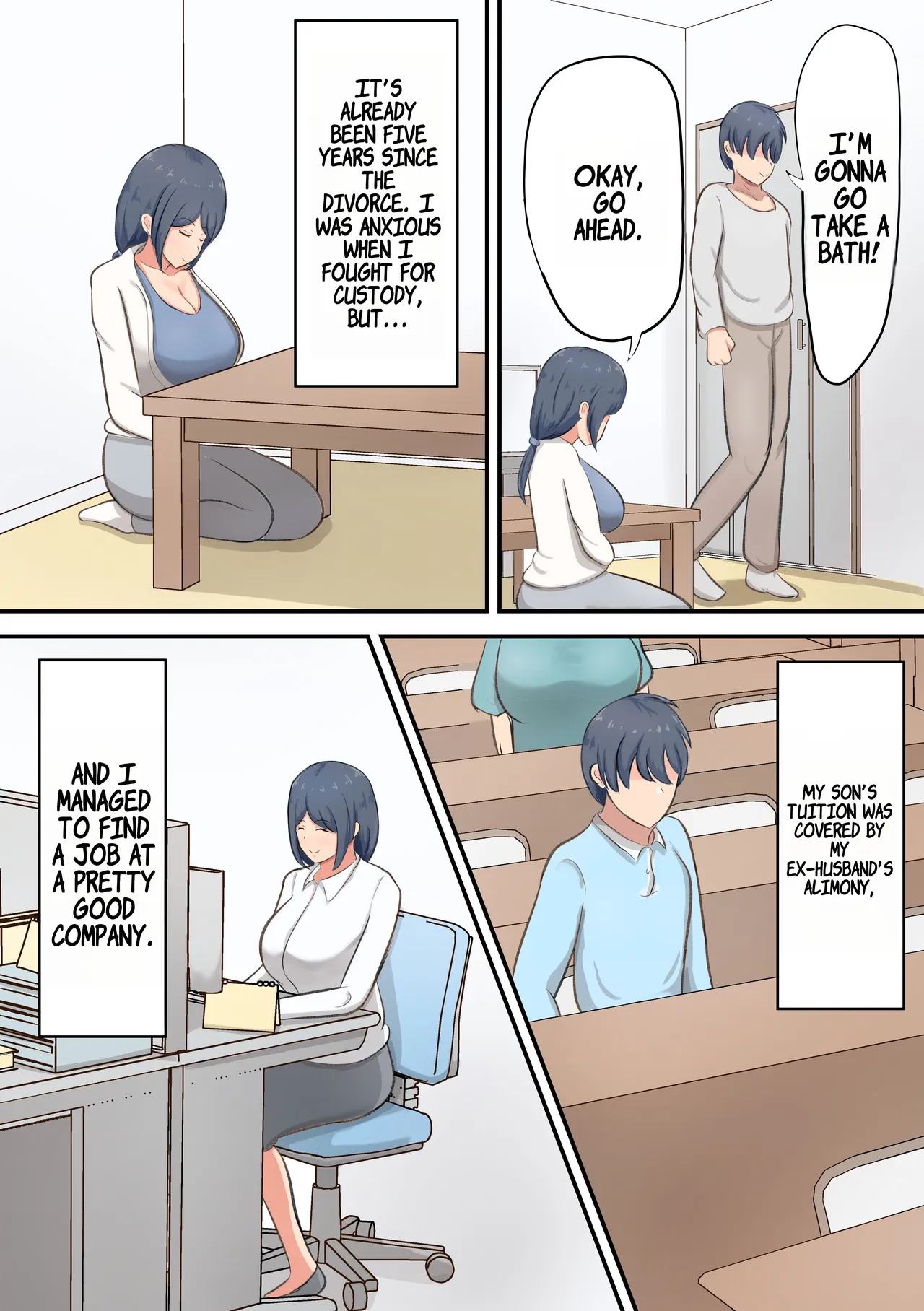 Rokujou Hitoma no Apart de Okaa-san to Icha Love Sex Seikatsu — preview page 3