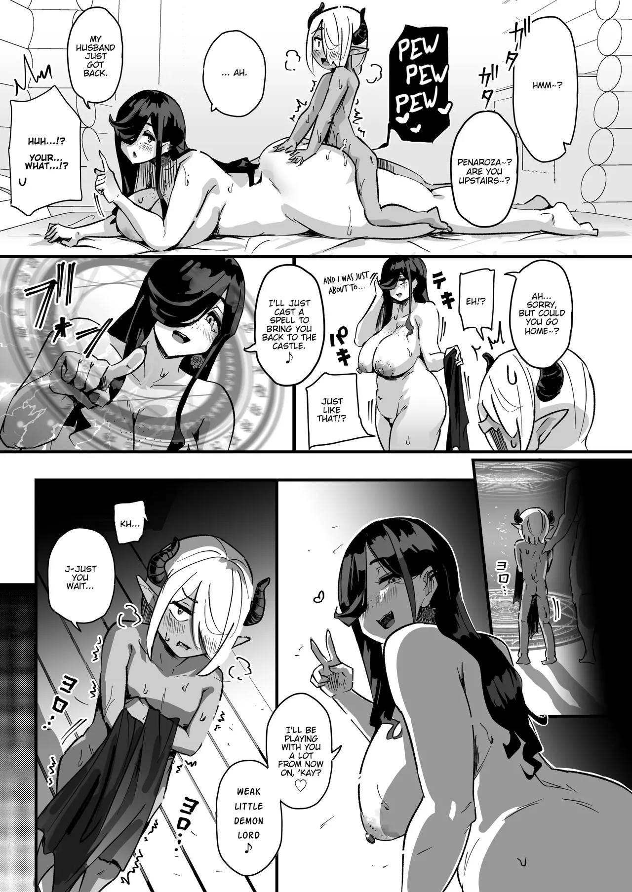 Kusozako Sourou Maou wa Chouchoushin no Mucchimuchi Dekashiri Majo ni mo Makeppanashi | The Bratty, Quick-Shot Demon Lord Just Can’t Win Against This Super Tall Dumptruck Witch Either! – Chapter 1 – page 34