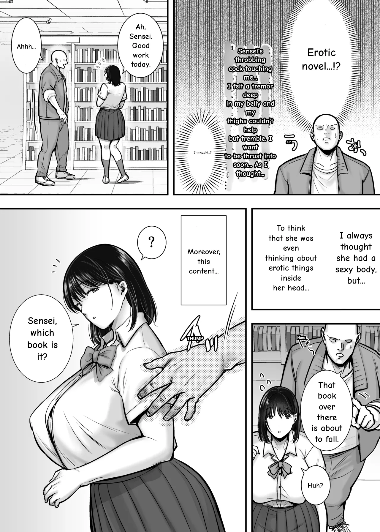 Kakure Kyonyuu no Bungaku Shoujo Toshoshitsu no Haitoku Jugyou – Girl who loves literature | The Busty Literature Girl In Hiding Immoral Lessons in the Library — preview page 4