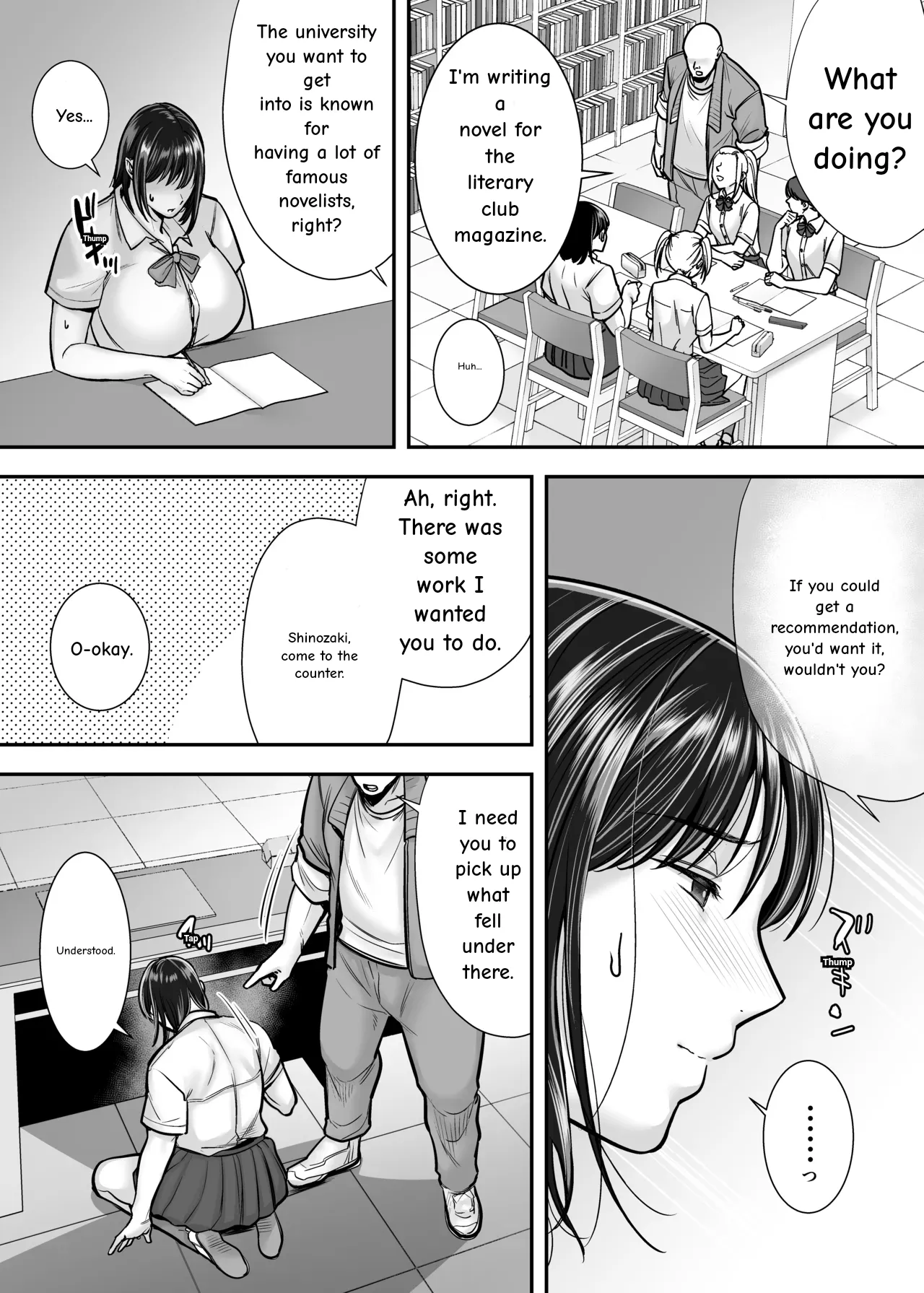 Kakure Kyonyuu no Bungaku Shoujo Toshoshitsu no Haitoku Jugyou – Girl who loves literature | The Busty Literature Girl In Hiding Immoral Lessons in the Library — preview page 14