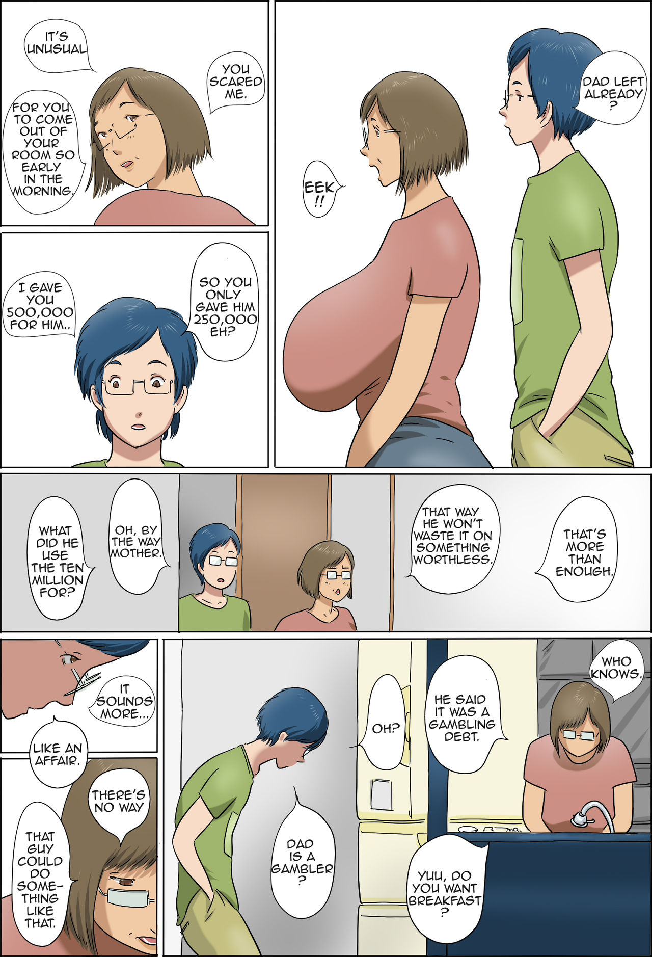 Haha to Musuko no Kazoku Seikatsu | Family Life of Mother and Son — preview page 9