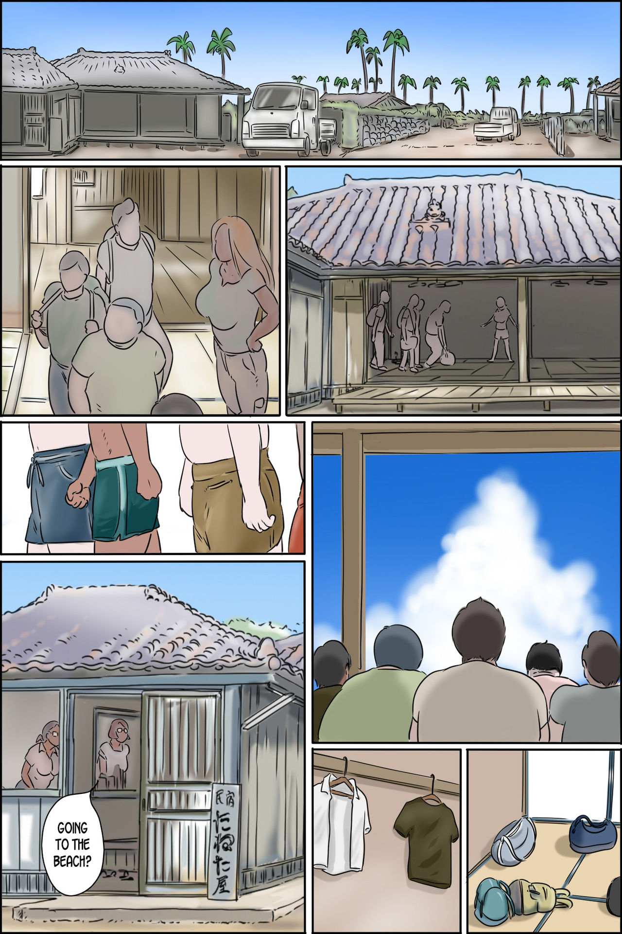 Sono Shima wa Makkuro ni Hiyake Shita Obasan-tachi no Seisokuchi de Aru — preview page 14