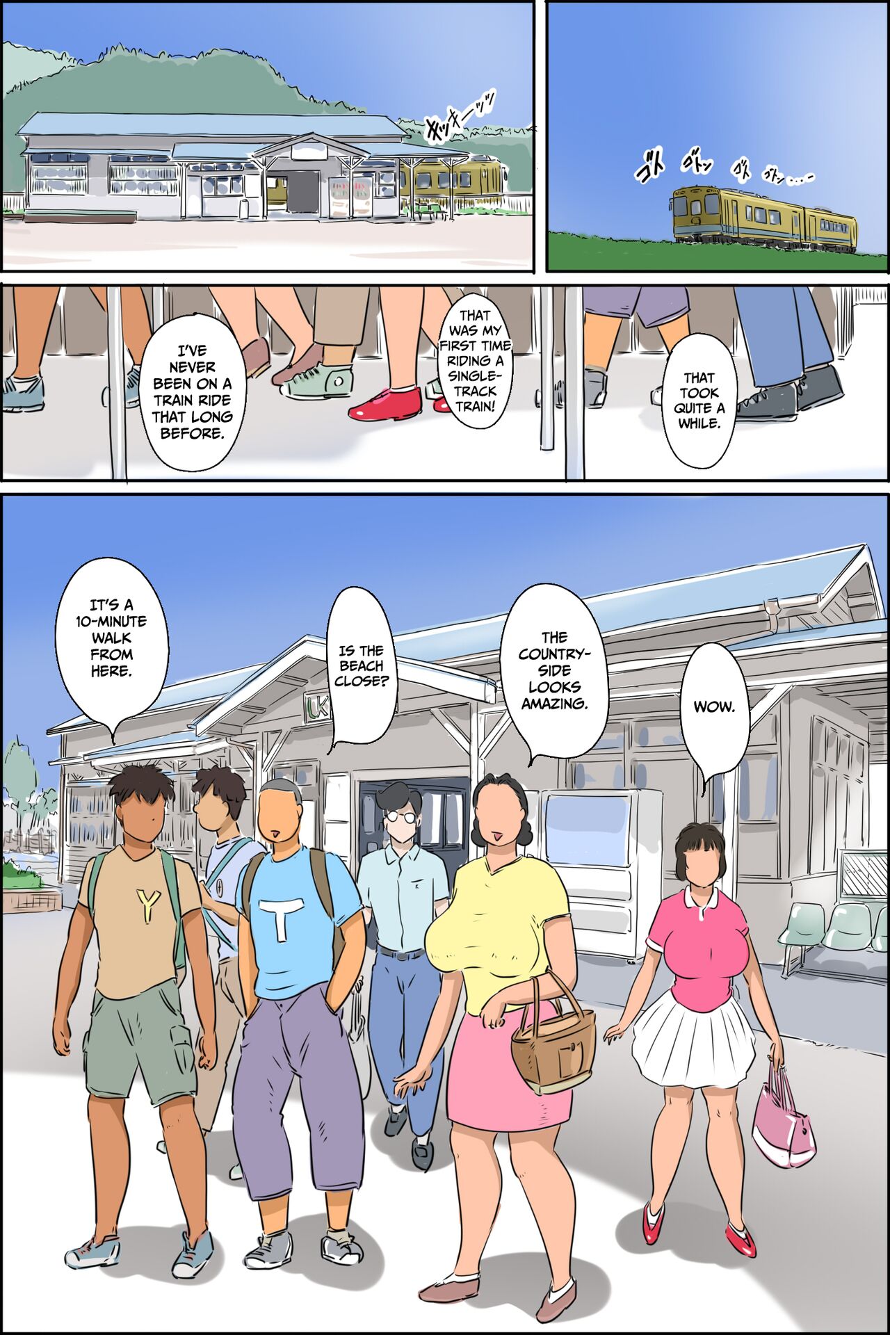 Maruyama-ke Umi e Iku no Maki | The Maruyama Family Goes To The Beach — preview page 9