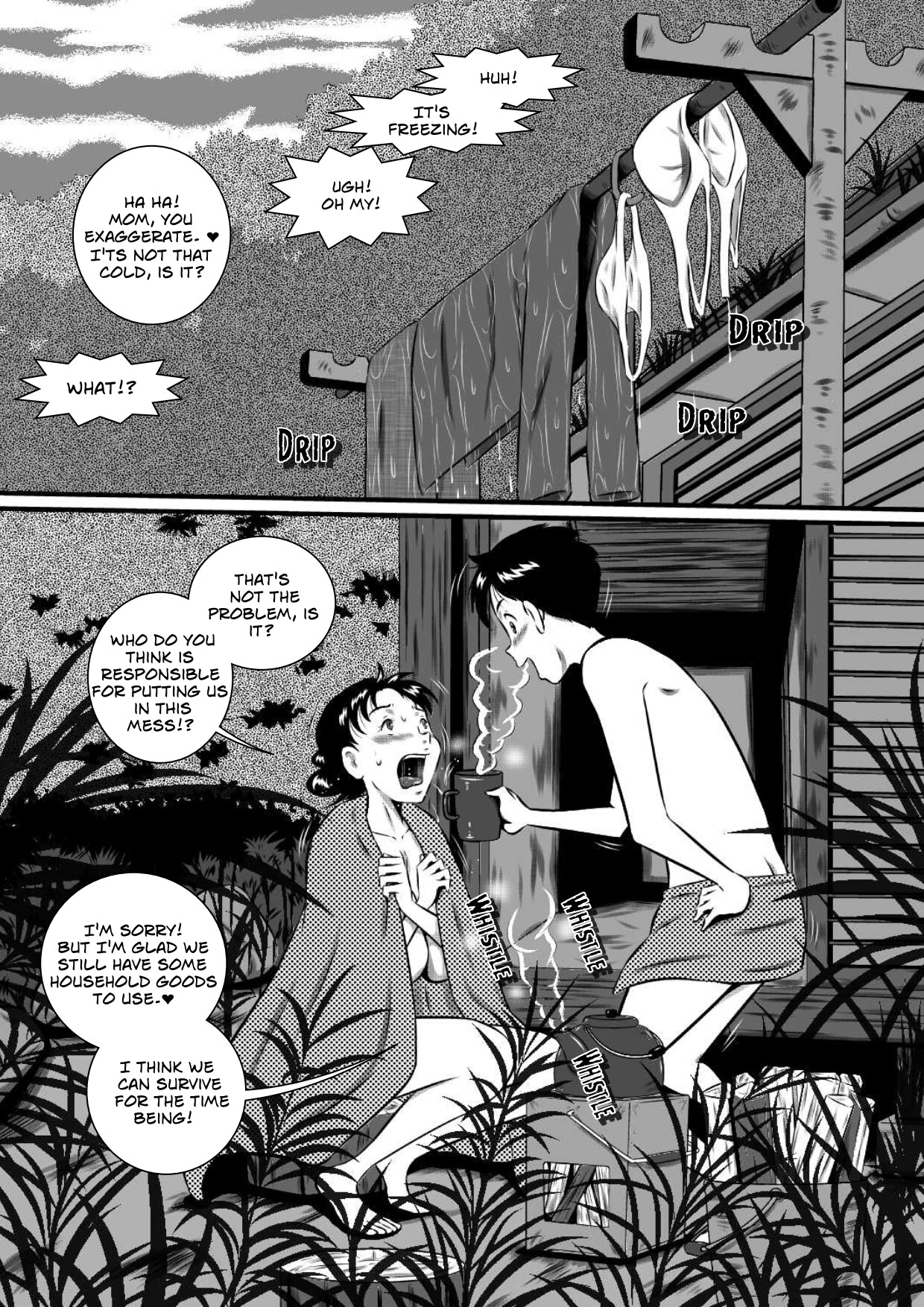 Kaa-san, Kaa-san! Kaa-saaaan! Mujintou, Oyako Futari de Yagai Sex! | Mother, Mother – Mother And Son Have Sex, On An Abandon Island — preview page 5