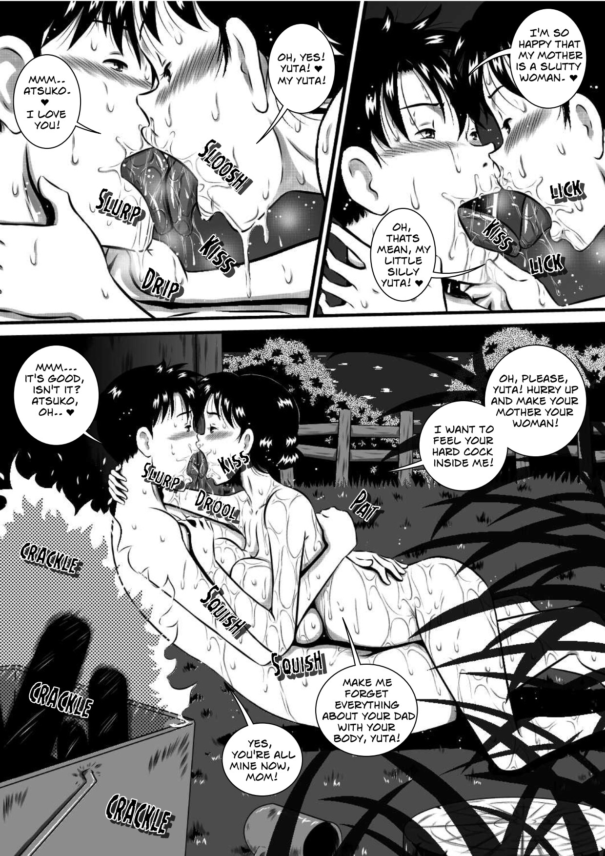 Kaa-san, Kaa-san! Kaa-saaaan! Mujintou, Oyako Futari de Yagai Sex! | Mother, Mother – Mother And Son Have Sex, On An Abandon Island — preview page 13