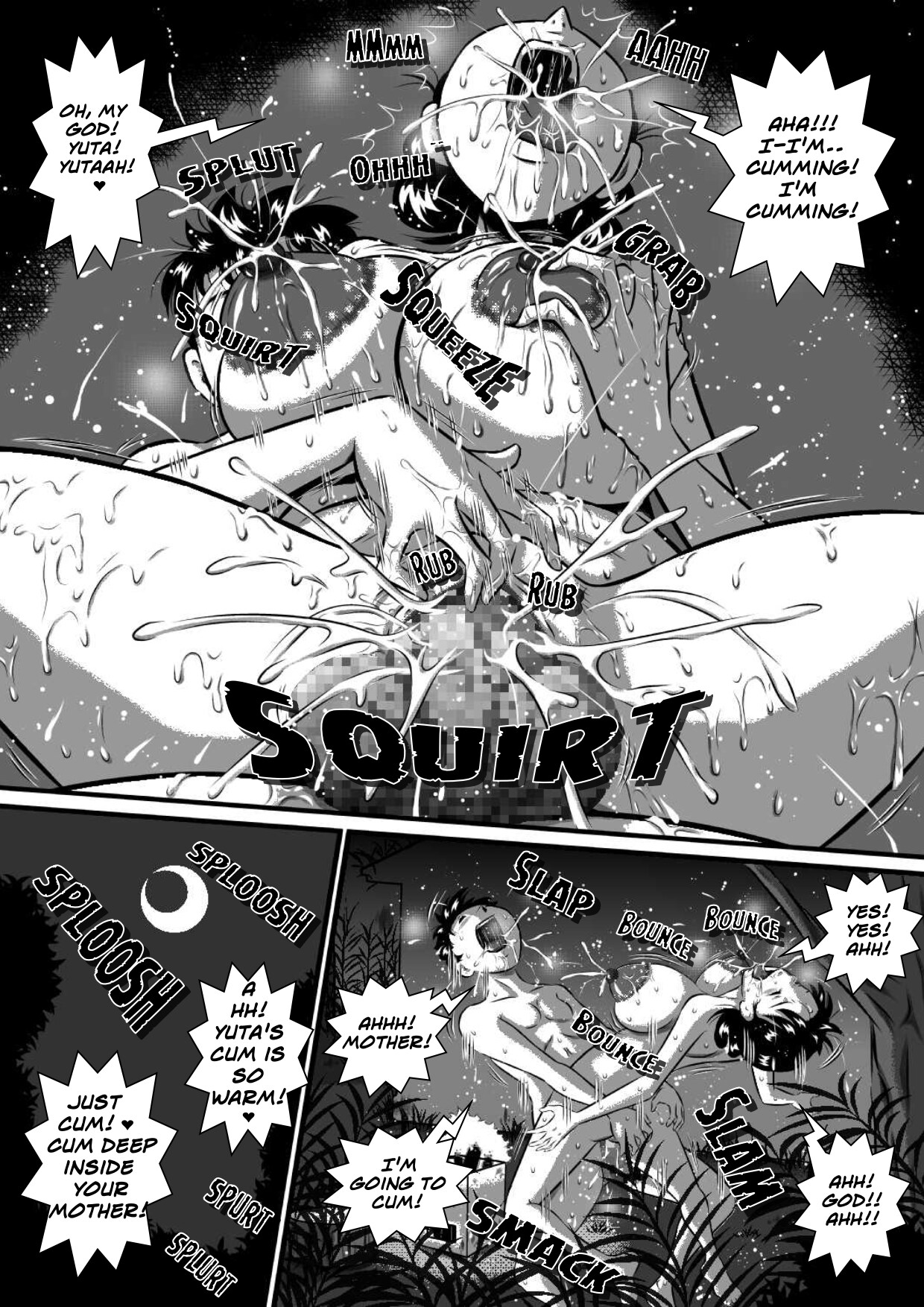 Kaa-san, Kaa-san! Kaa-saaaan! Mujintou, Oyako Futari de Yagai Sex! | Mother, Mother – Mother And Son Have Sex, On An Abandon Island — preview page 16