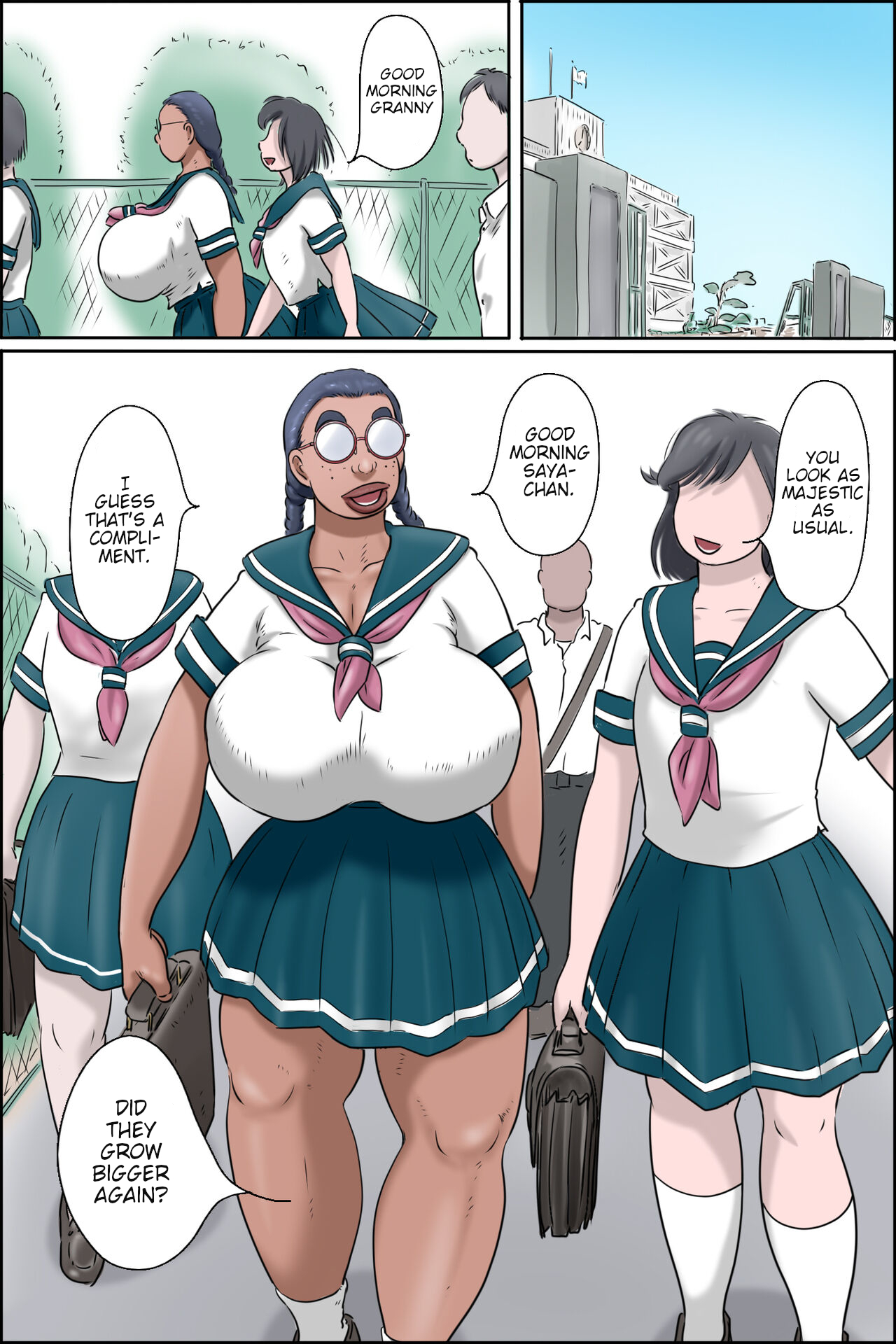 Tokunou Oba-chan Joshi -Kounai Seikou Hen- | Granny Girl -Sex At School- — preview page 1