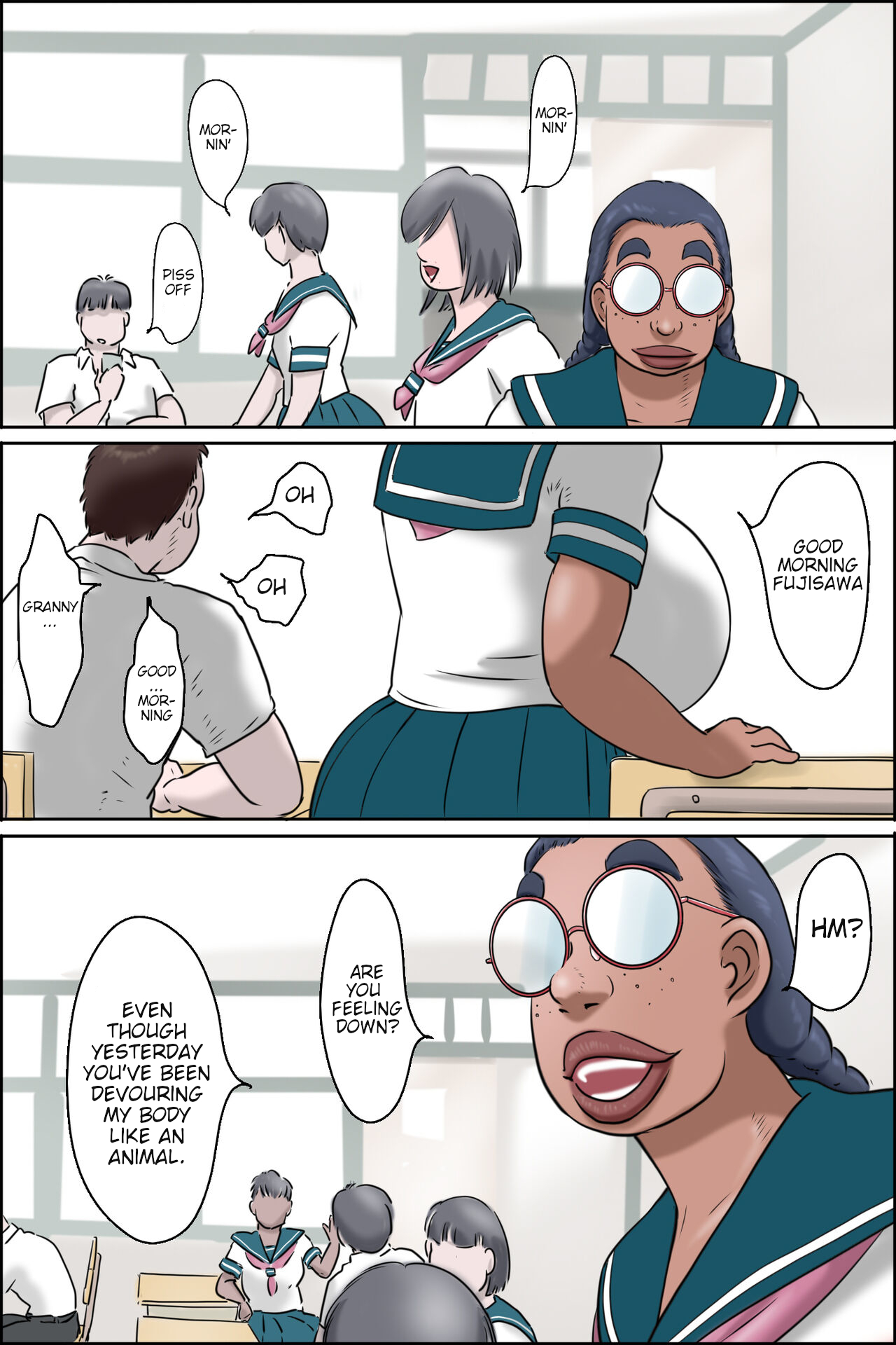 Tokunou Oba-chan Joshi -Kounai Seikou Hen- | Granny Girl -Sex At School- — preview page 3