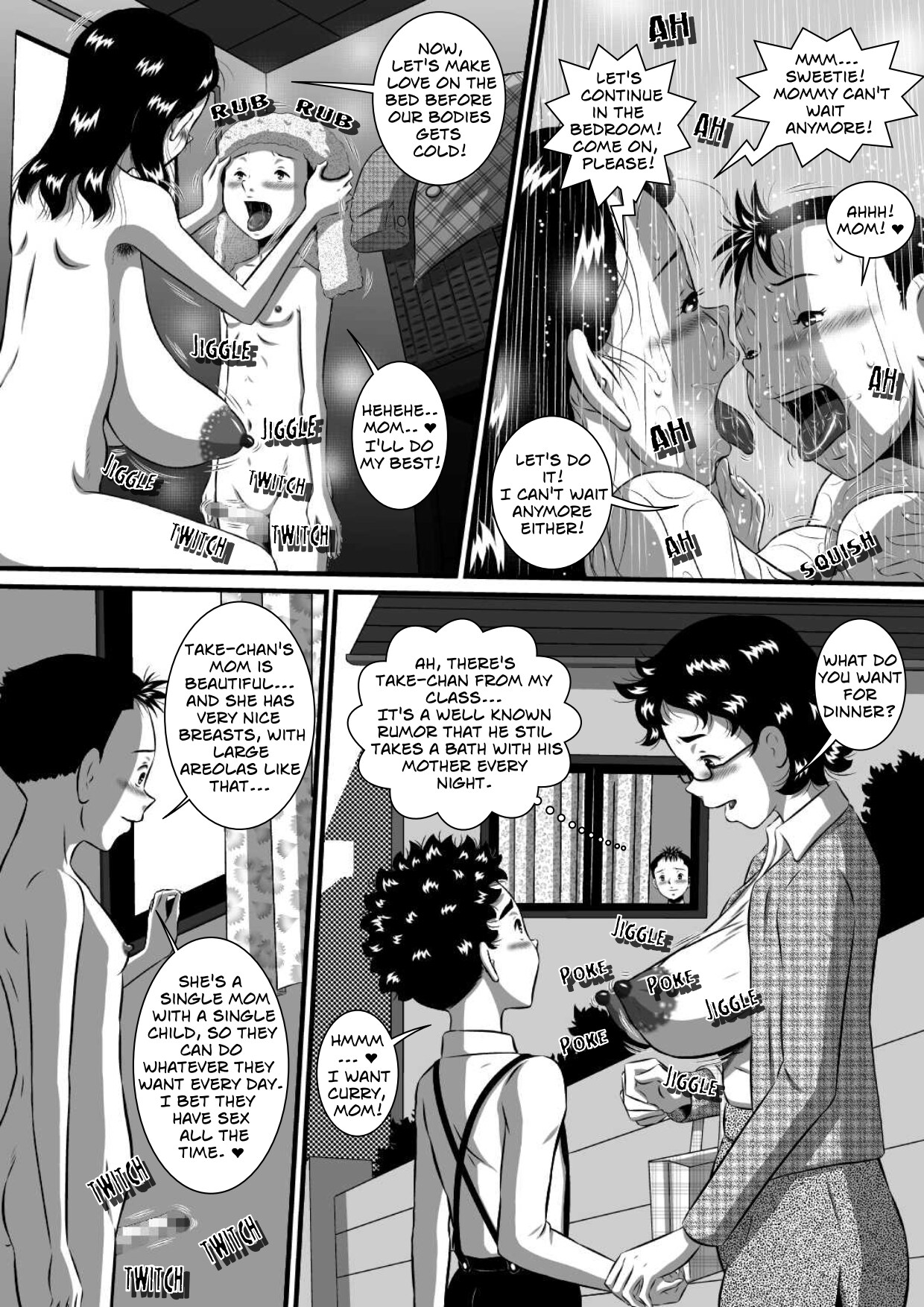 Mama no Karada wa Boku no Mono! Papa ni Kakurete Sex Zanmai! | Mom’s Body Is Mine – Mother And Son Incest Sex Behind Dad’s Back — preview page 10