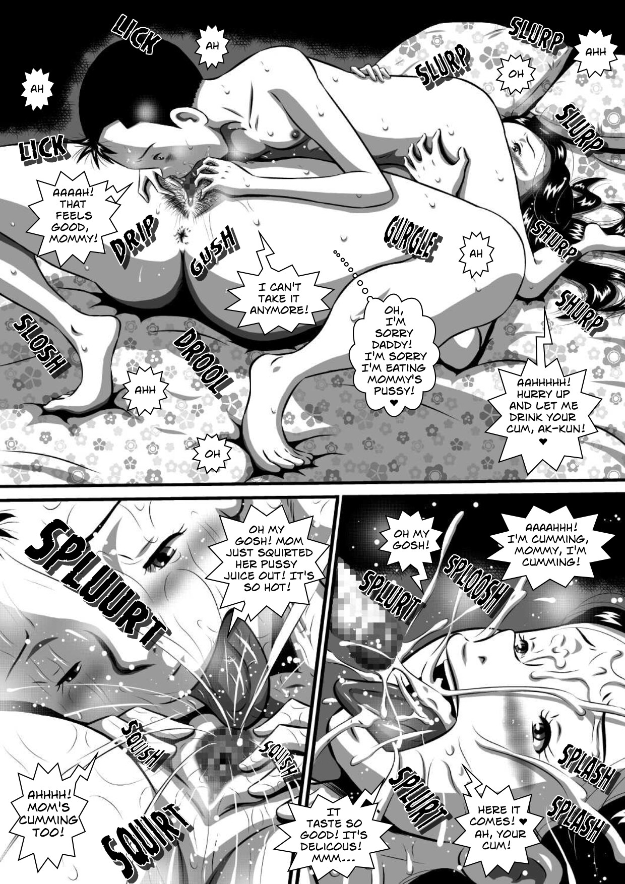 Mama no Karada wa Boku no Mono! Papa ni Kakurete Sex Zanmai! | Mom’s Body Is Mine – Mother And Son Incest Sex Behind Dad’s Back — preview page 14