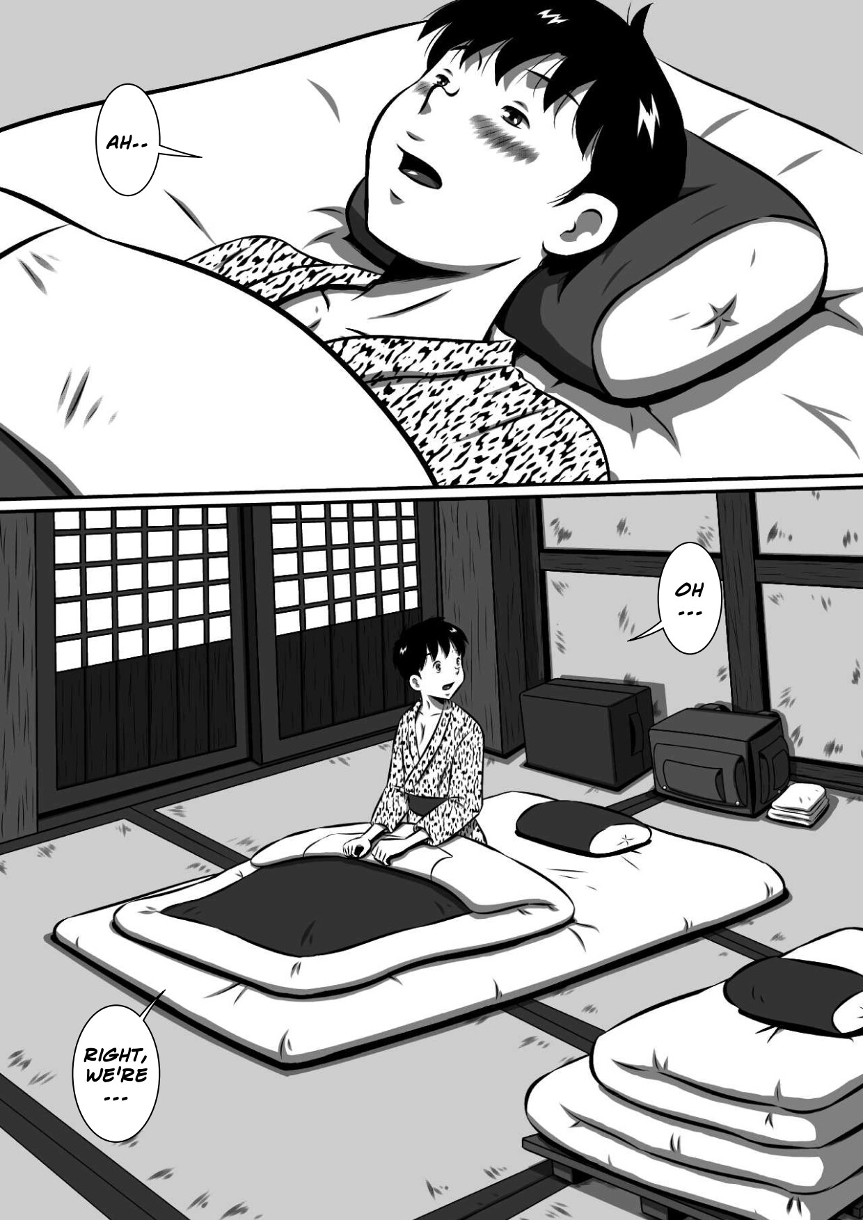 Oyako Futari no Touhikou! Mayoikonda Kakurezato de Asa kara Ban made Sex Zanmai! | A Forbidden Getaway For Two — preview page 13