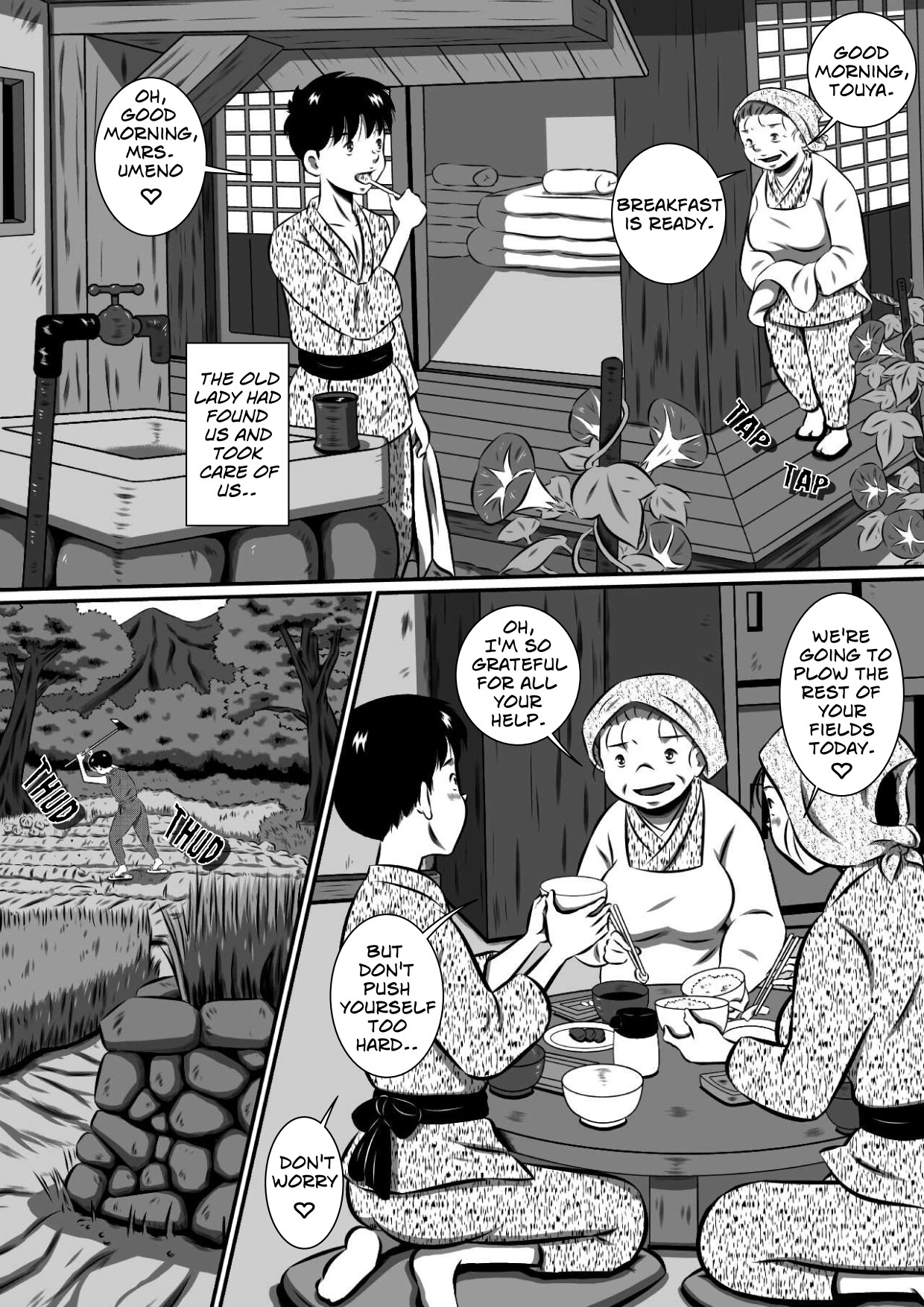 Oyako Futari no Touhikou! Mayoikonda Kakurezato de Asa kara Ban made Sex Zanmai! | A Forbidden Getaway For Two — preview page 14