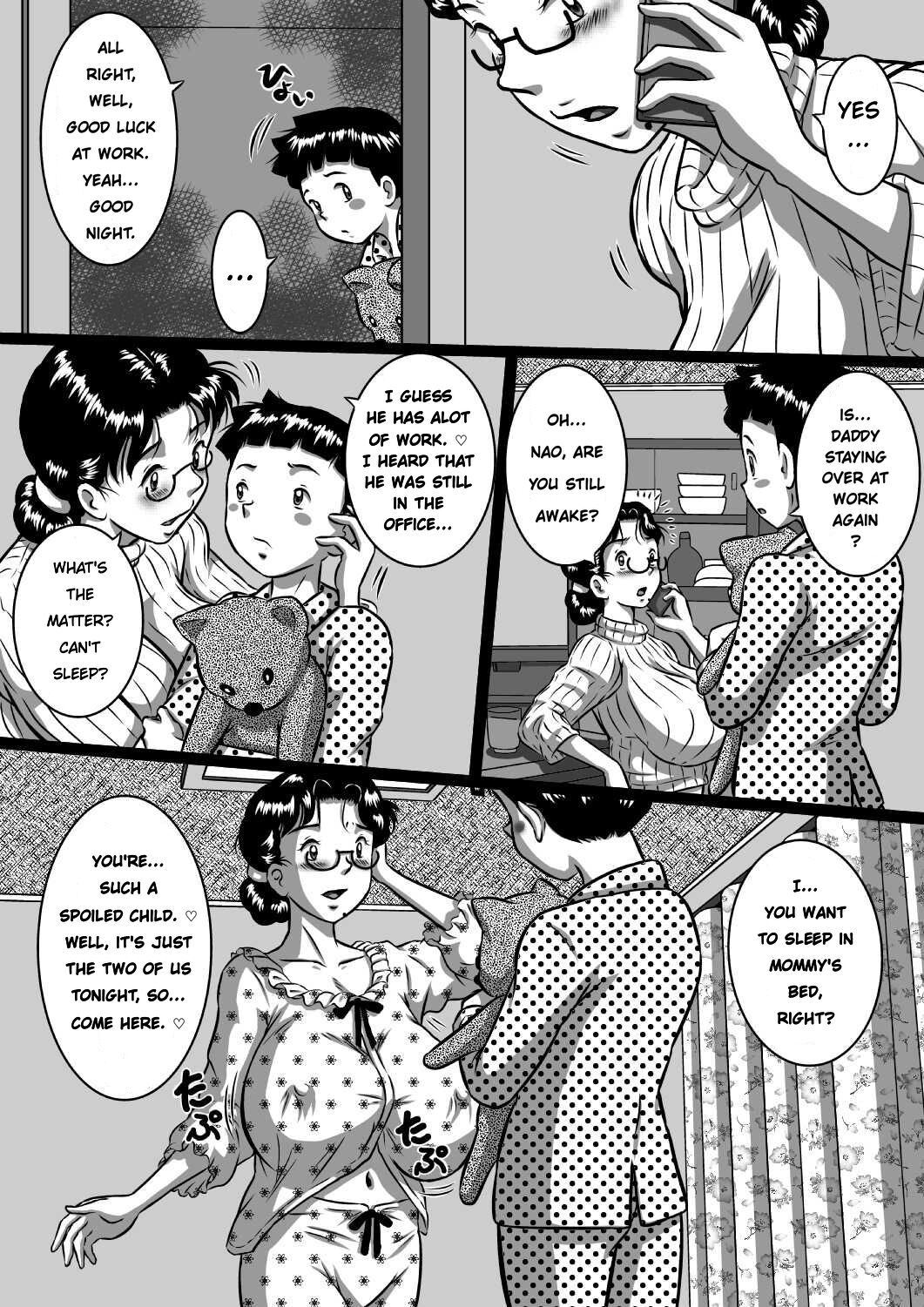 Haha x Musuko + Chichi x Musume!! Konya mo Kinshinsoukan Shinai to!! | Mother And Son, And Father And Daughter – Tonight Is Incest Night — preview page 2