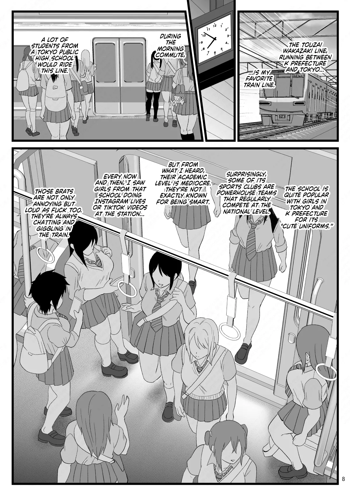 Tsuugaku Densha ni Arawareta Ninshiki Kaihen Oji-san 2 | The Perception-Altering Old Man Who Appeared on The Train to School 2 — preview page 8