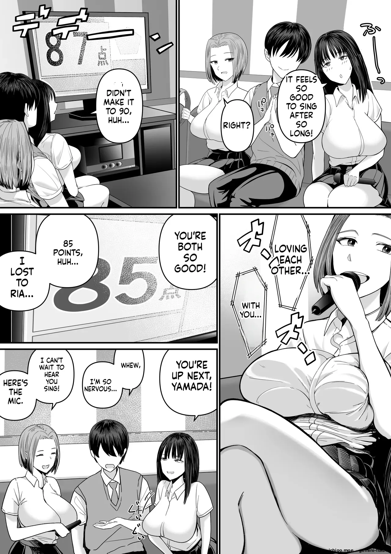 Karaoke de 100-ten Totta no ni Suki na Ko ga Me no Mae de Yokodori Sex Sareru Hanashi — preview page 11