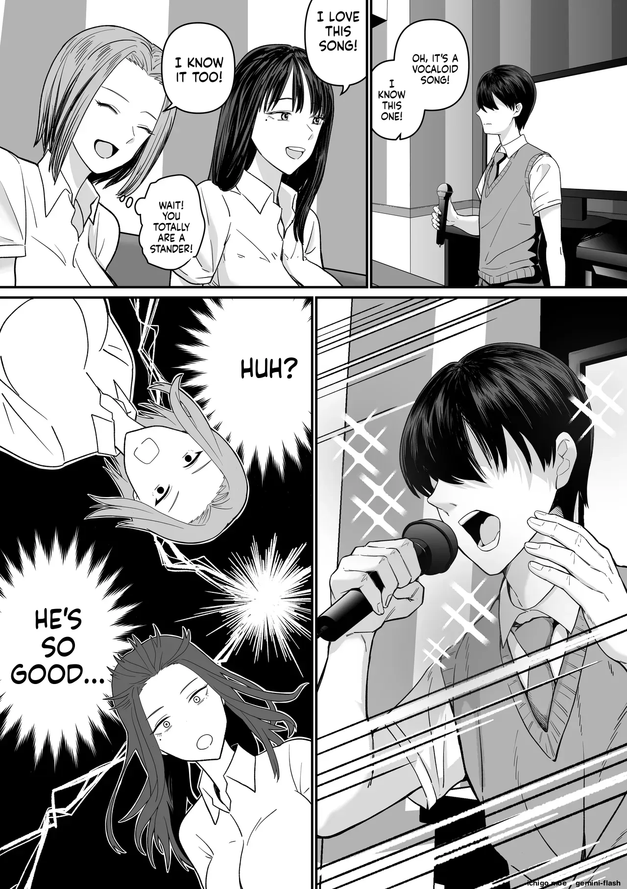 Karaoke de 100-ten Totta no ni Suki na Ko ga Me no Mae de Yokodori Sex Sareru Hanashi — preview page 12