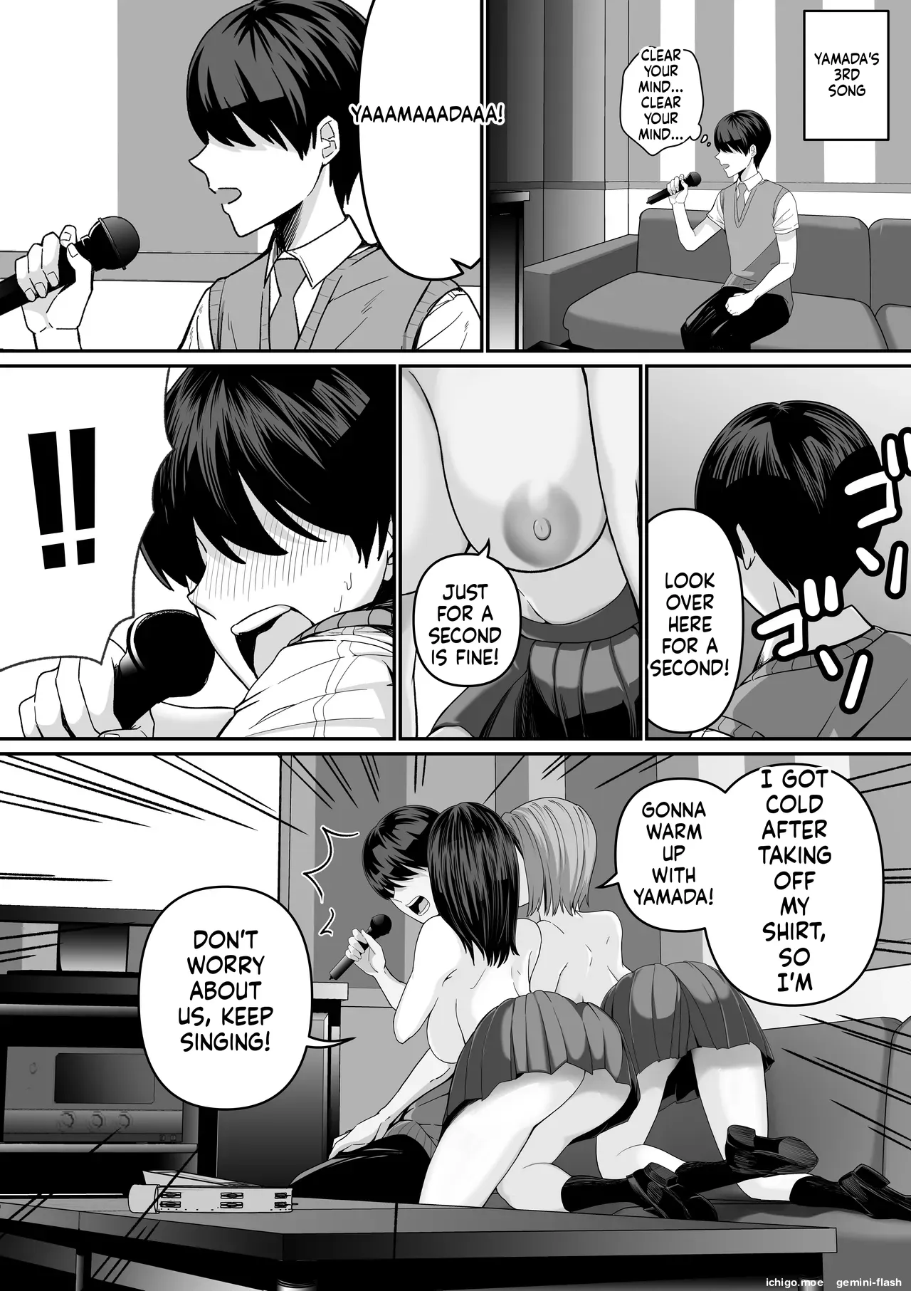 Karaoke de 100-ten Totta no ni Suki na Ko ga Me no Mae de Yokodori Sex Sareru Hanashi — preview page 18