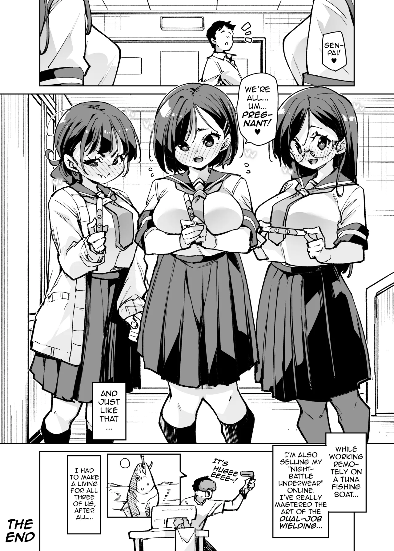 Lookism ga Bakko suru Sekai no Katasumi de Kouhai Jimiko ni PakoPako Tanezuke suru Hanashi | A Story About Impregnating Plain-Looking Juniors in a World Where Looks are Everything – Chapter 1 – page 59