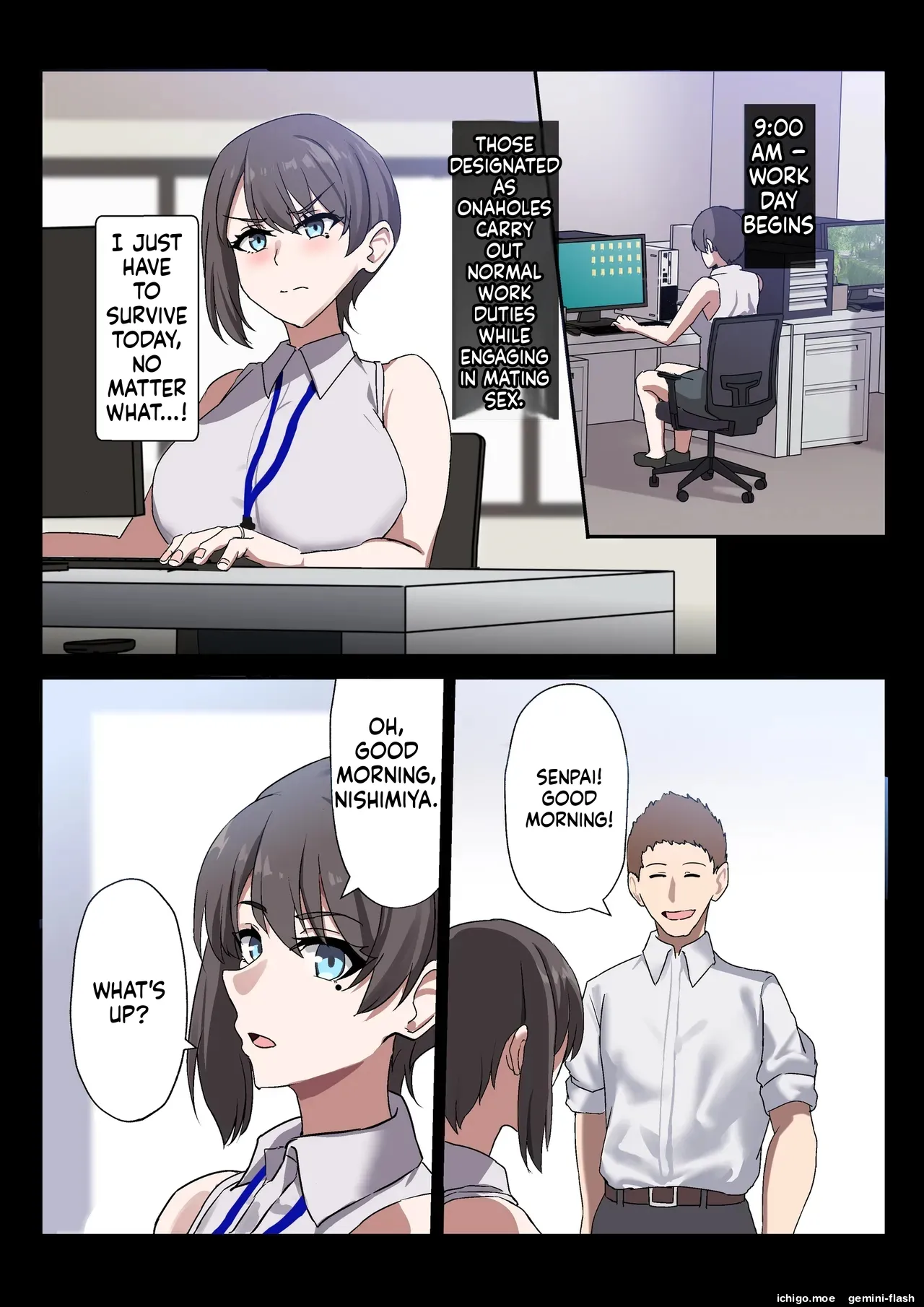Hitozuma Onahole-hou Cool-kei Goumou Deka Nyuujo Joushi Himuro Aika no NTR Jirei-MTL – Chapter 1 – page 48