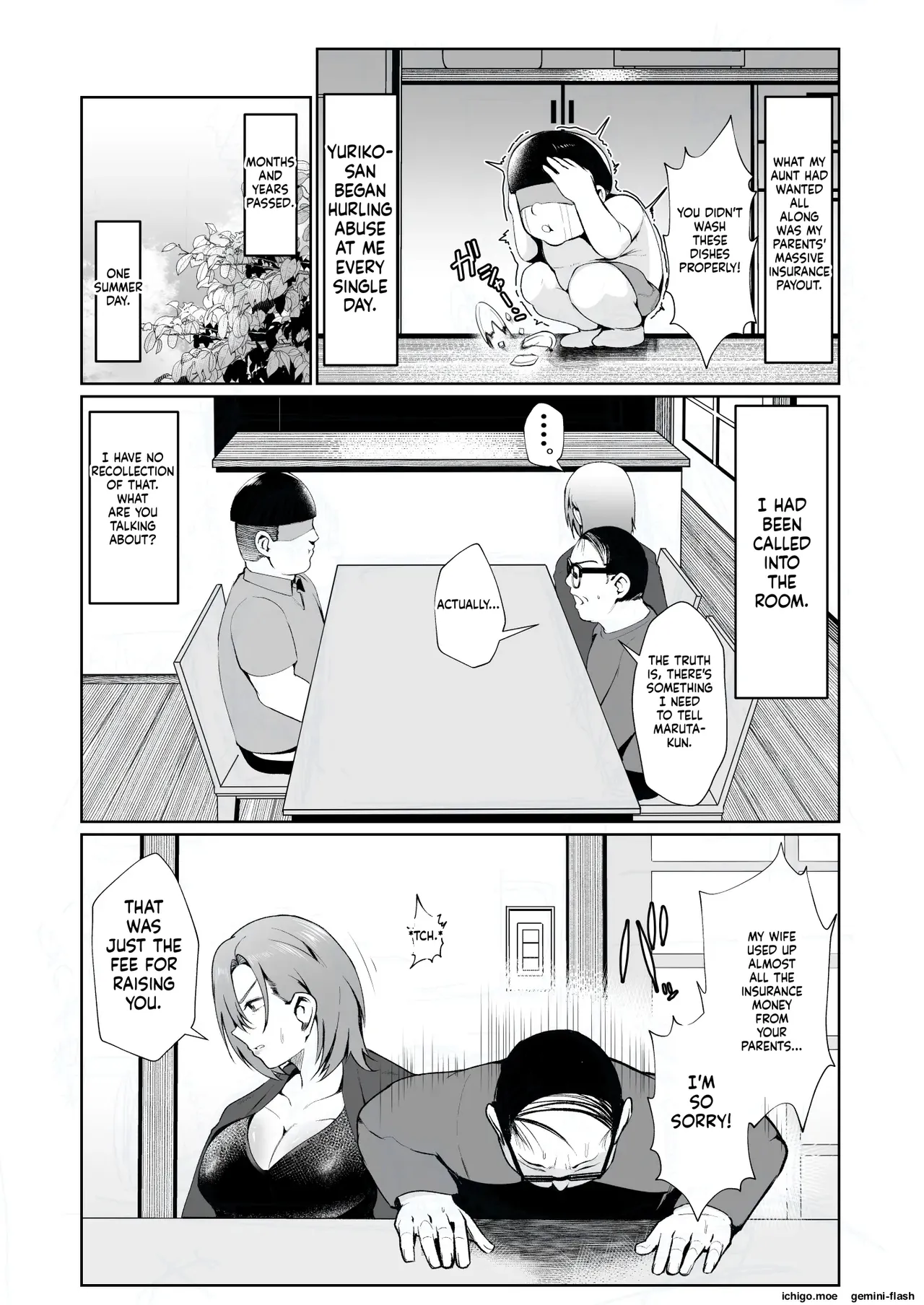 Oji-san ga Shakin o Tsuma no Karada de Hoten Shite Hoshii to Iwareta node Kaidaku Shita Hanashi-MTL — preview page 4