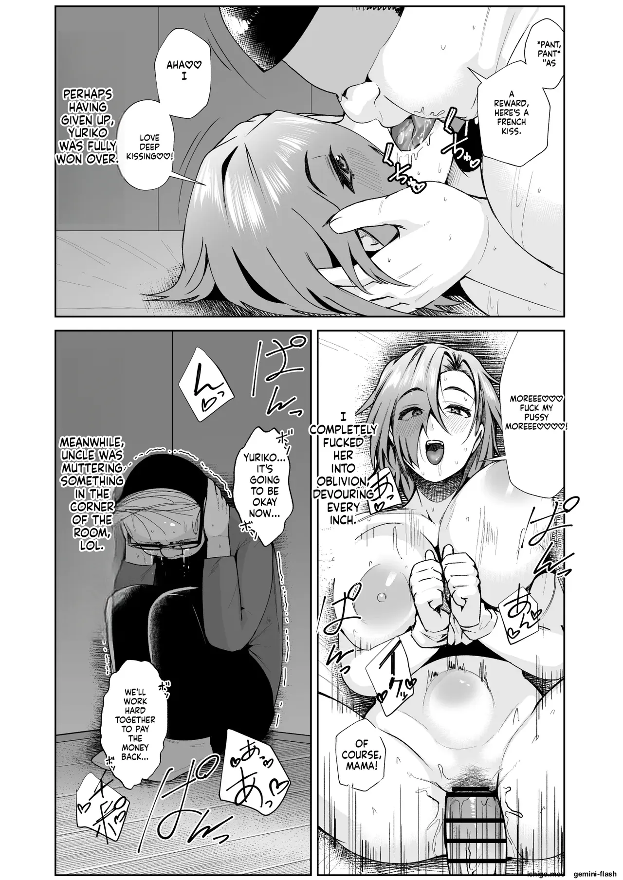 Oji-san ga Shakin o Tsuma no Karada de Hoten Shite Hoshii to Iwareta node Kaidaku Shita Hanashi-MTL – Chapter 1 – page 36
