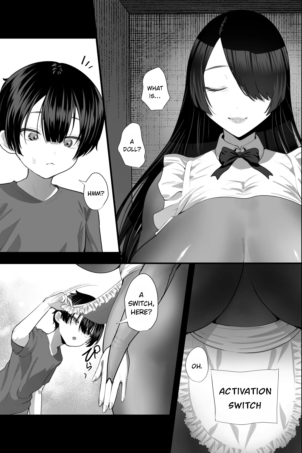 Sexaroid Oba-san to OnaPet no Boku ~Osouji Kyojo Doll no Amayakashi M Otoko Choukyou Seikatsu~ — preview page 4