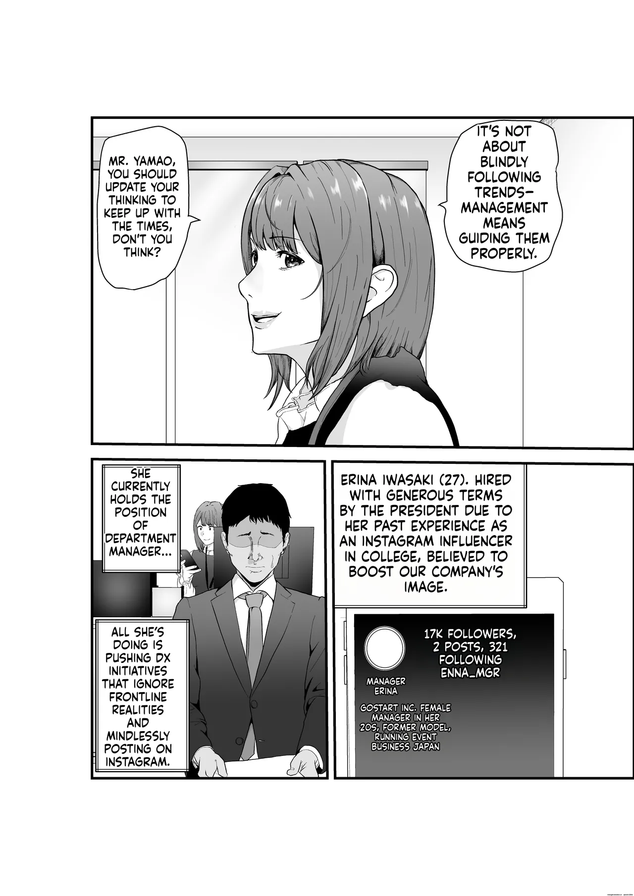 Ishiki Takai-kei Toshishita Kachou -Kanzen Kuppuku- TiPer Juushi no Onna ga Owaranai Zangyou Sex de Songen — preview page 3