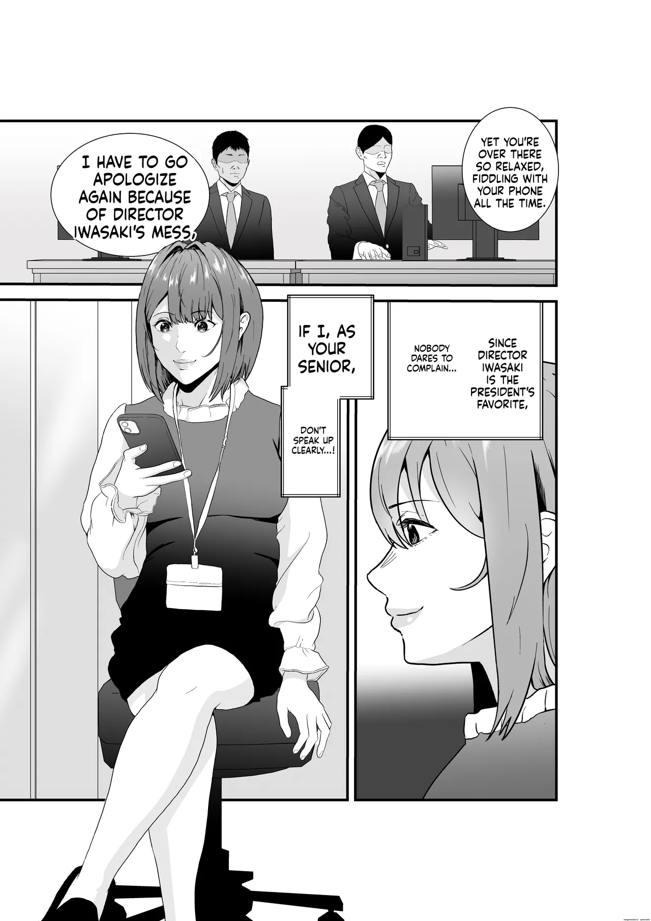 Ishiki Takai-kei Toshishita Kachou -Kanzen Kuppuku- TiPer Juushi no Onna ga Owaranai Zangyou Sex de Songen — preview page 4