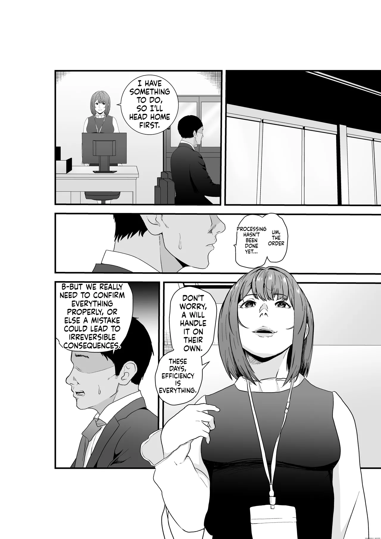Ishiki Takai-kei Toshishita Kachou -Kanzen Kuppuku- TiPer Juushi no Onna ga Owaranai Zangyou Sex de Songen — preview page 5