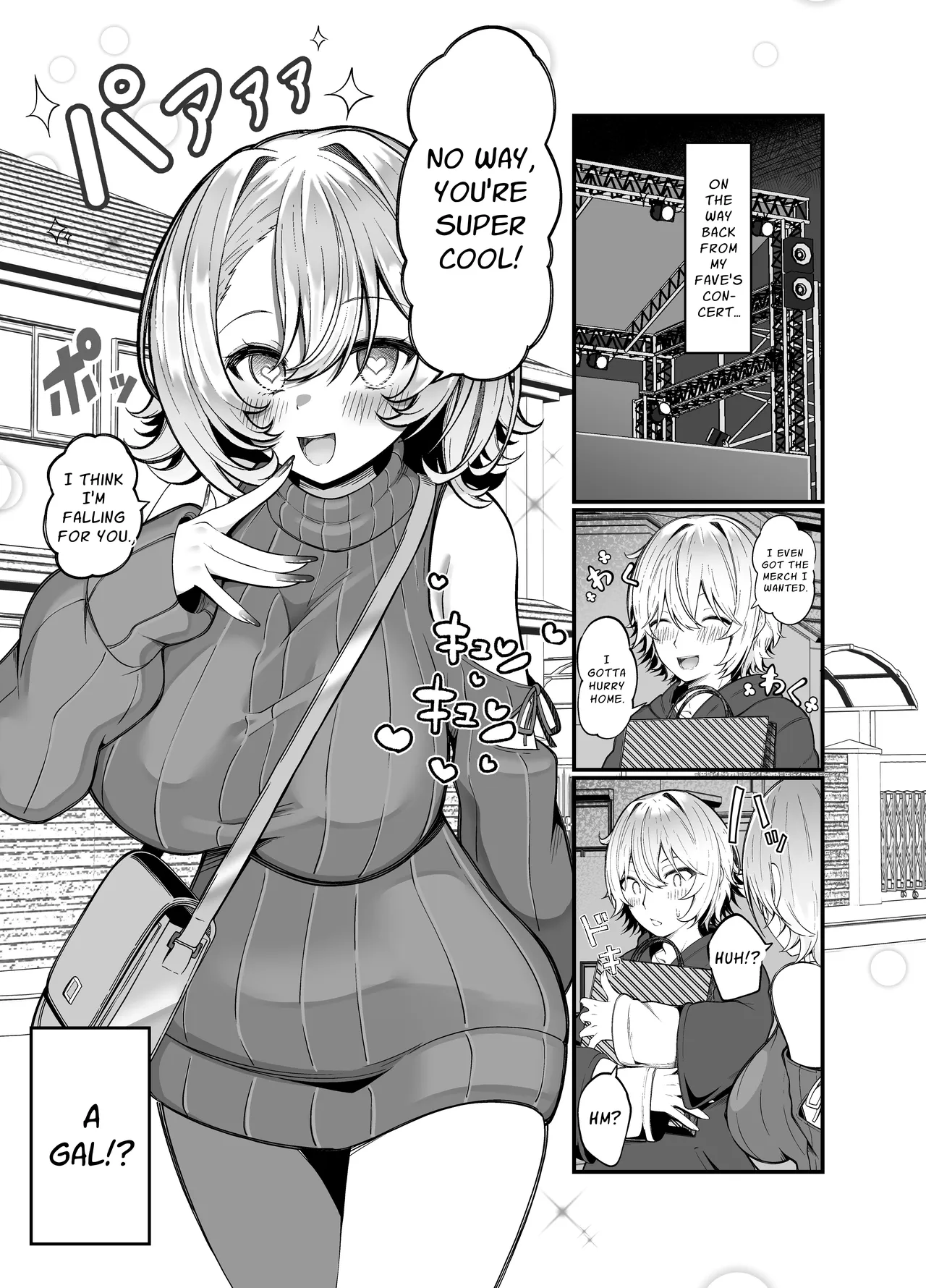 Oshi no Live Kaeri ni Chichideka Gyaru ni Karamareru | Accosted by a Busty Gal on my way home from my Fave’s Live Concert — preview page 3