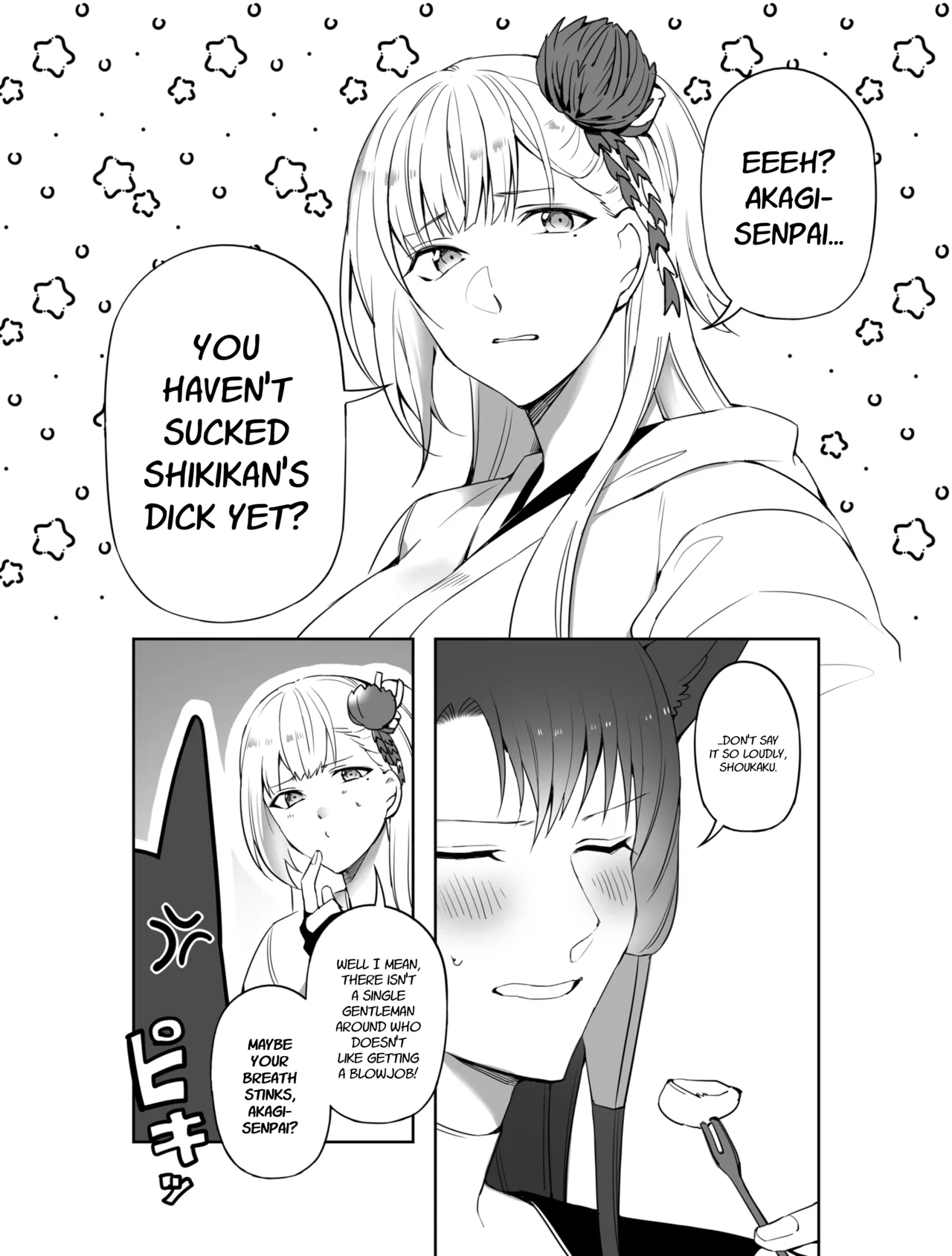 Akagi ni Ochinpo Shaburaseru Hon | Let Akagi suck your dick — preview page 3