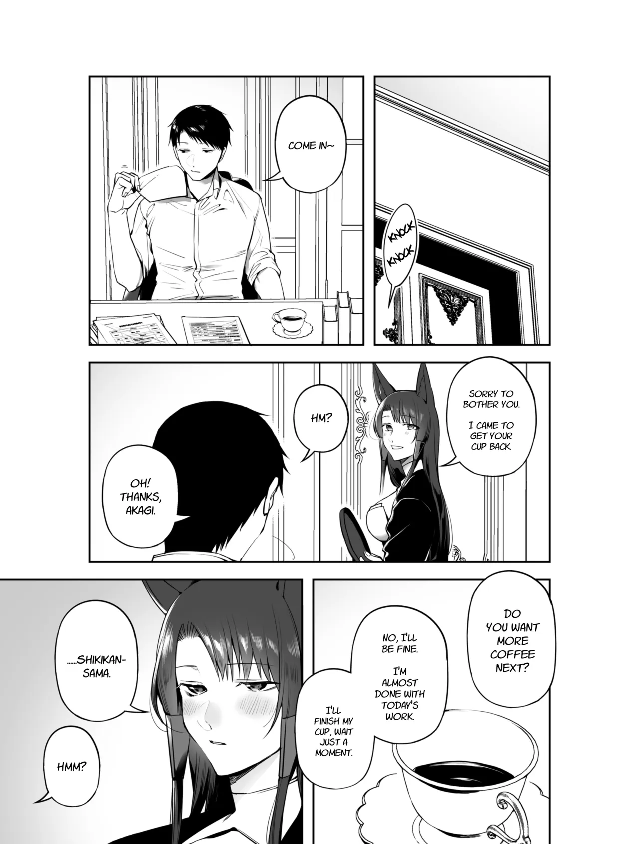 Akagi ni Ochinpo Shaburaseru Hon | Let Akagi suck your dick — preview page 5
