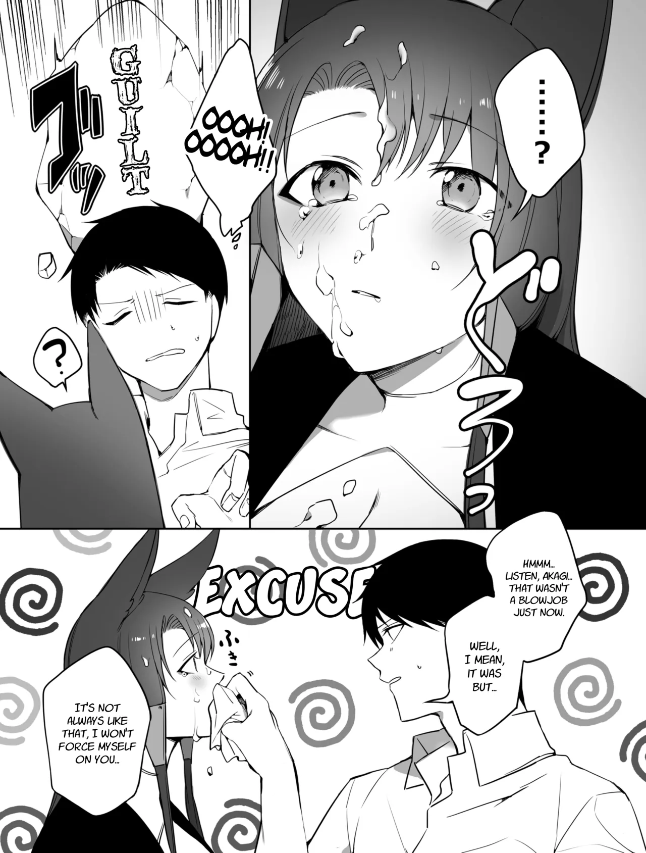 Akagi ni Ochinpo Shaburaseru Hon | Let Akagi suck your dick — preview page 17