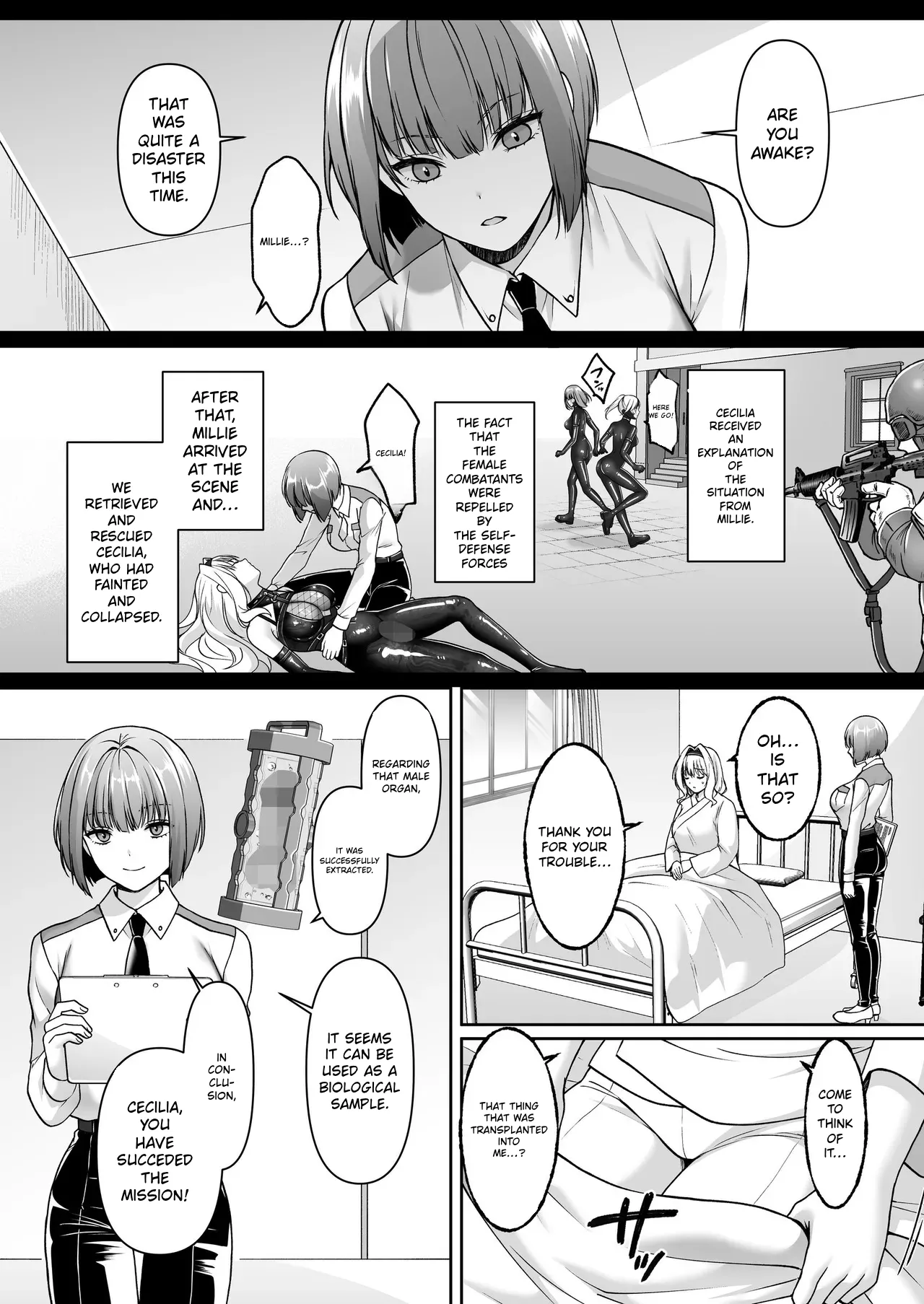 Futanari Izon Sousakan ~Futanari Sentouin ni Naritakute Teki Soshiki ni Mouichido Tsukamari ni Ikimashita~ | The Futanari Addict Investigator: ~I Wanted to Become a Futanari Combatant, So I Went Back to Get Captured by the Enemy Organization Again~ – Chapter 1 – page 55