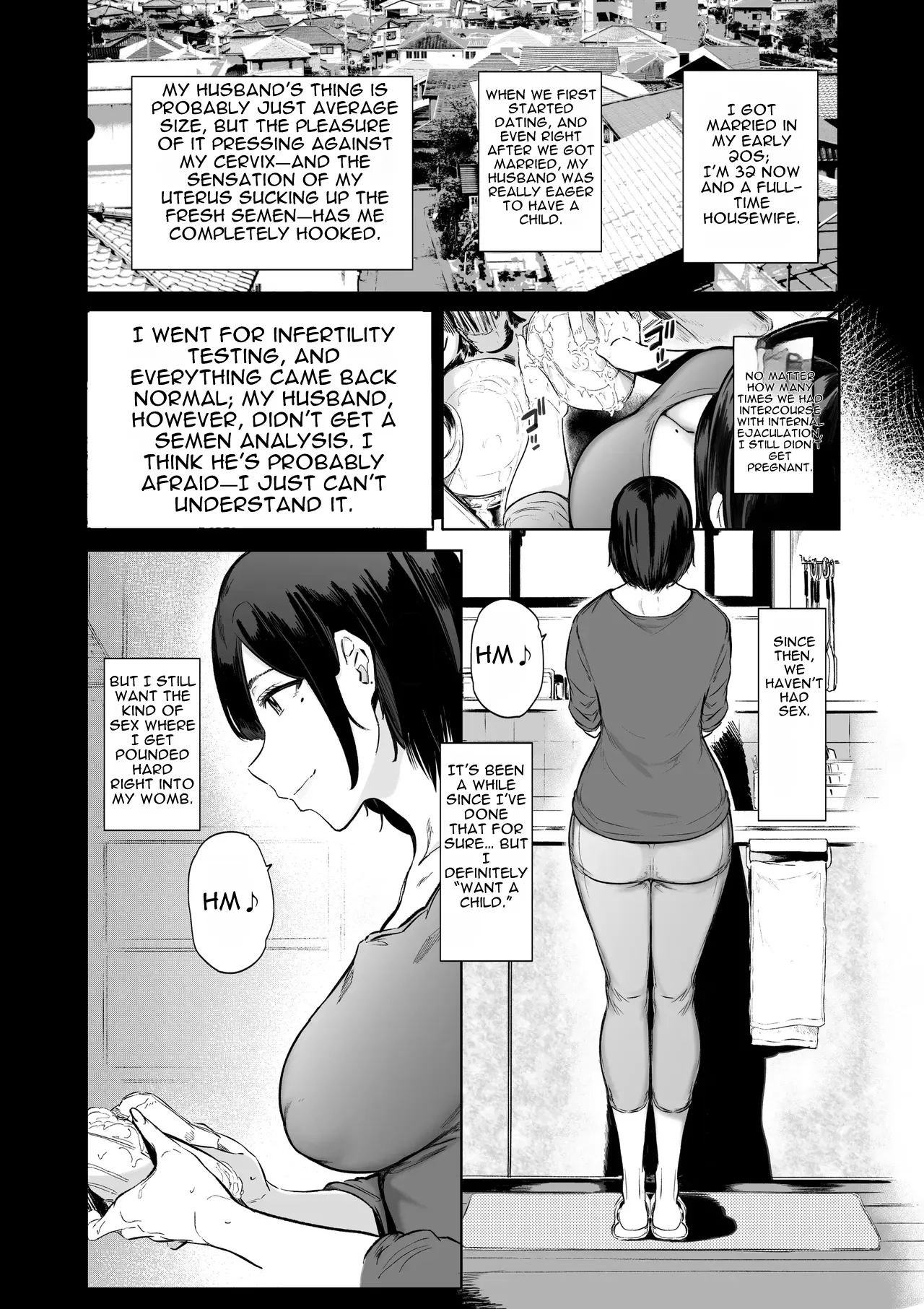 Dekamara Nakadashi Haraboko Izon na Hitozuma Zenpen | A married woman addicted to huge cocks – Part 1 — preview page 7
