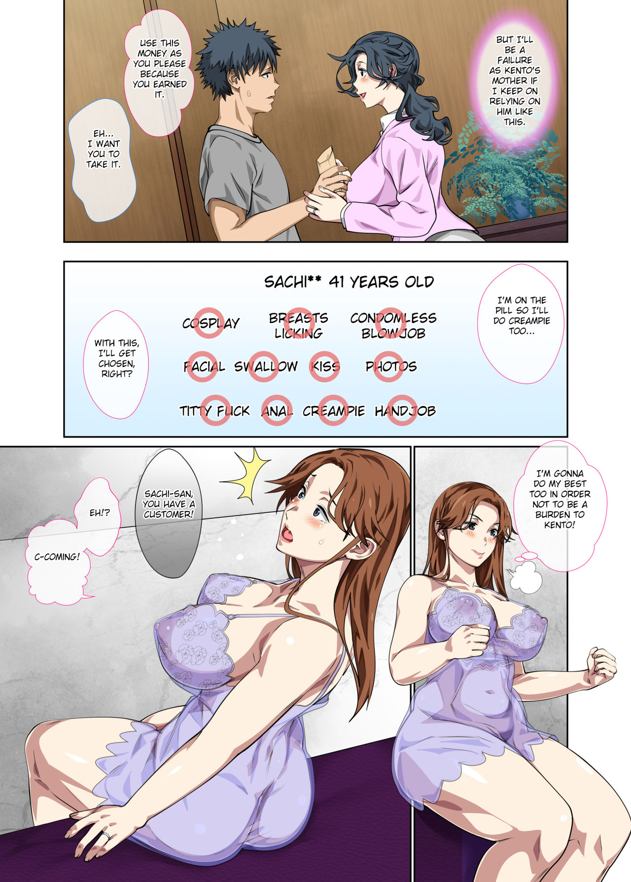 Jimi dakedo Eroi Karada Shita Okaa-san o Fuuzoku Ochi Sunzen de Sukutta Boshi Soukan — preview page 7