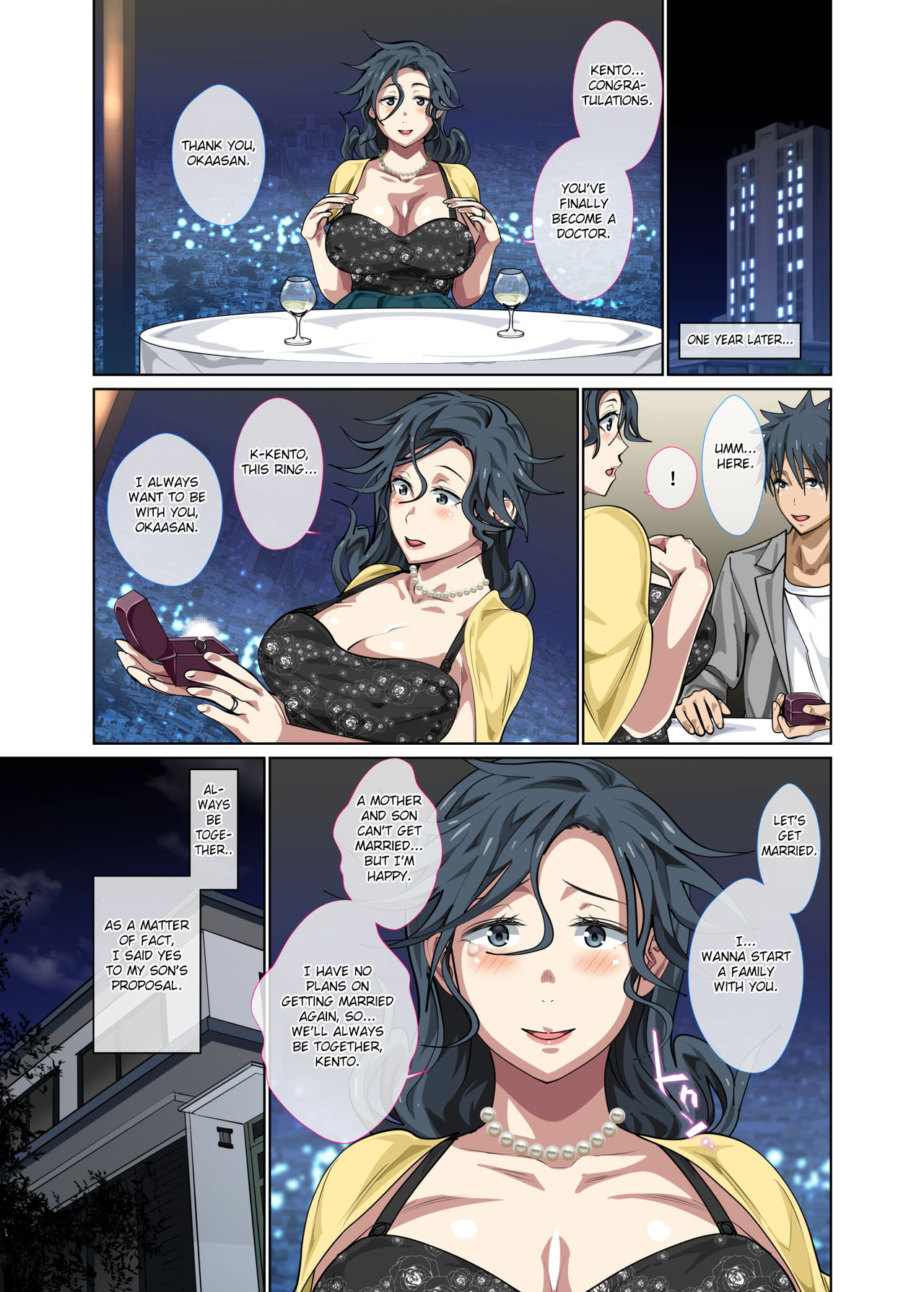 Jimi dakedo Eroi Karada Shita Okaa-san o Fuuzoku Ochi Sunzen de Sukutta Boshi Soukan – Chapter 1 – page 63