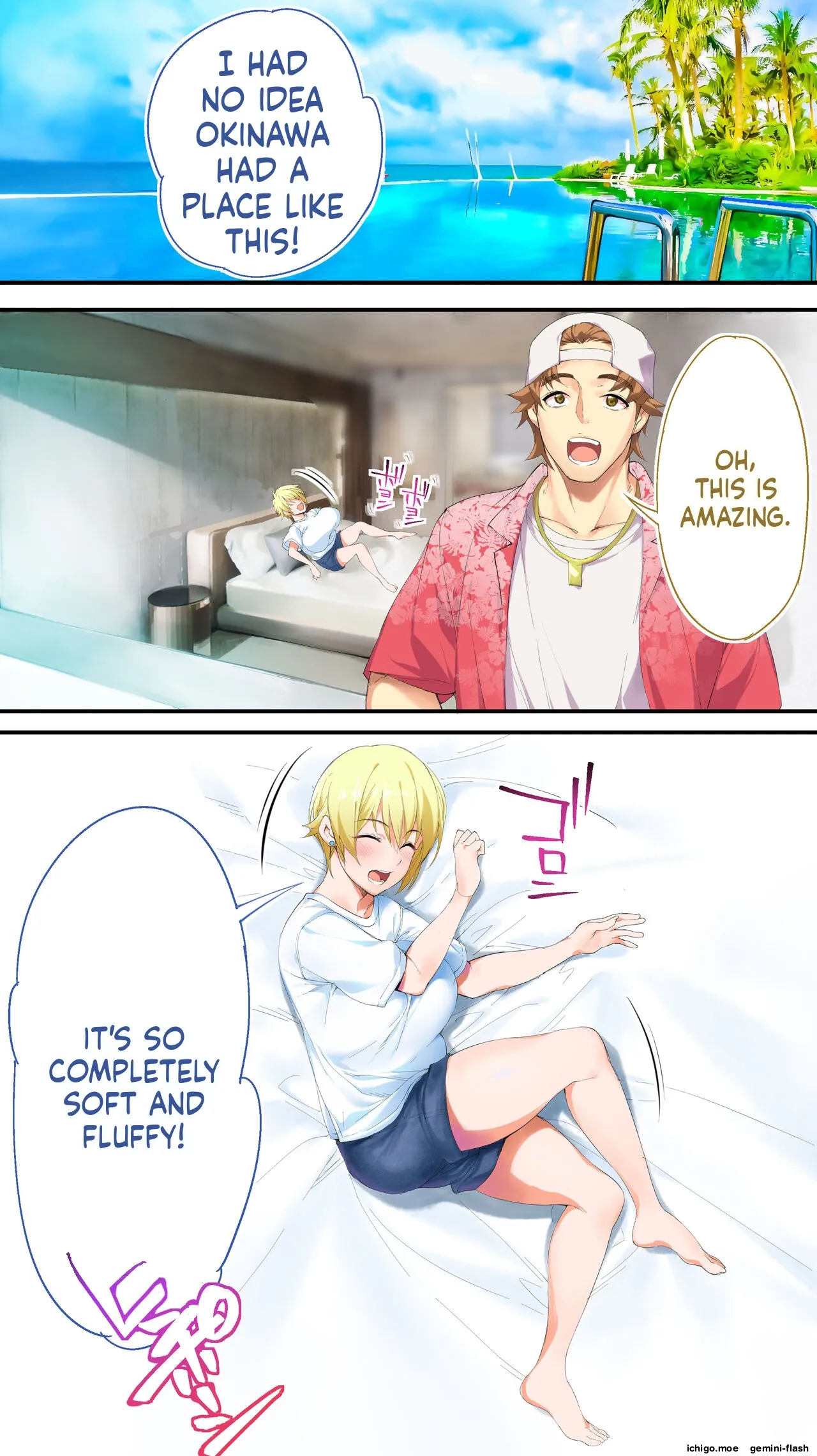 Panpan Travelers OKINAWA Shuudan Rape Zumi Harem Hitoritabi Hen-MTL – Chapter 1 – page 124