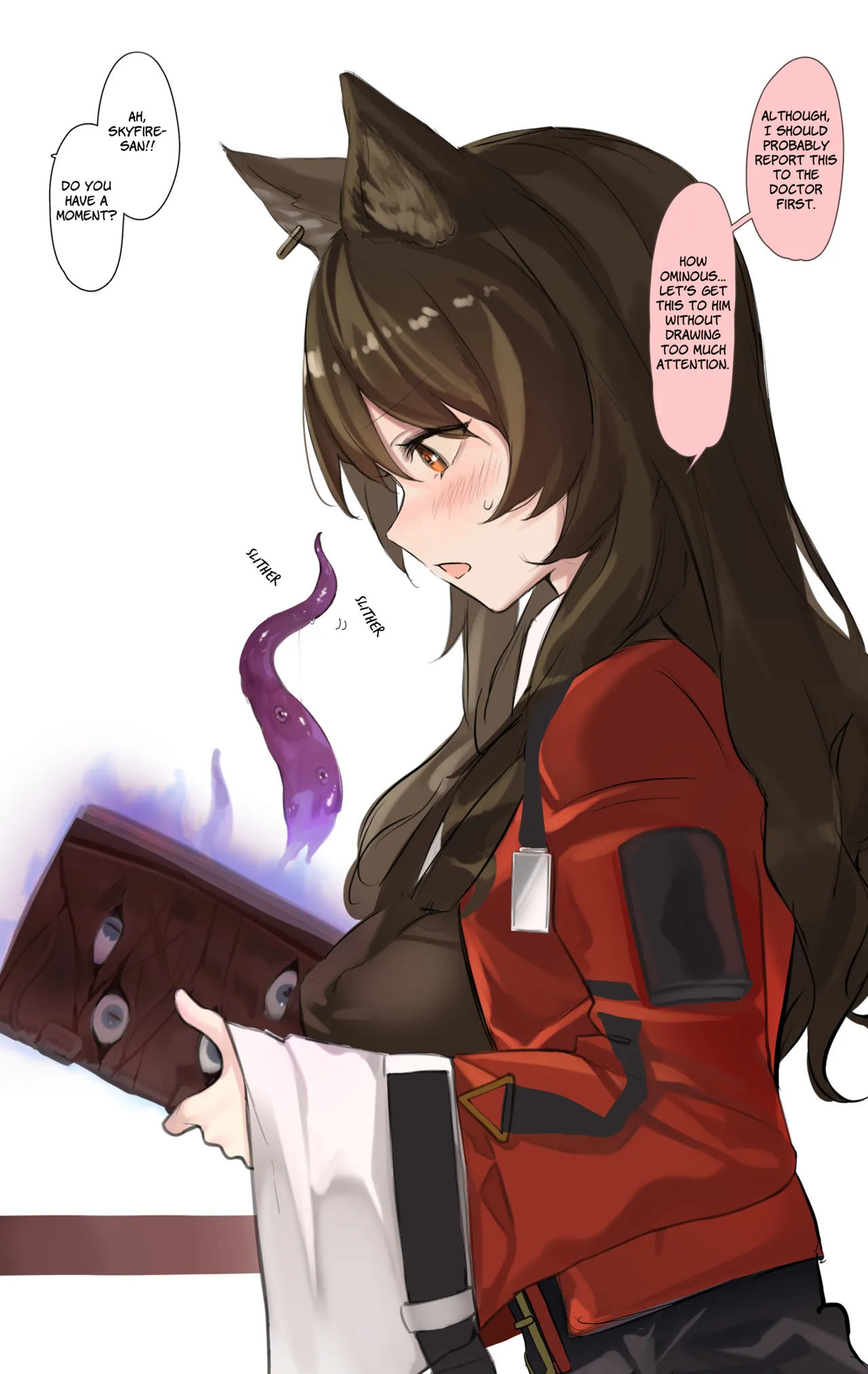 Skyfire ga Shokushu ni Echiechi Sarechau Ohanashi | A Story Where Skyfire Gets Lewd Things Done to Her by Tentacles — preview page 2