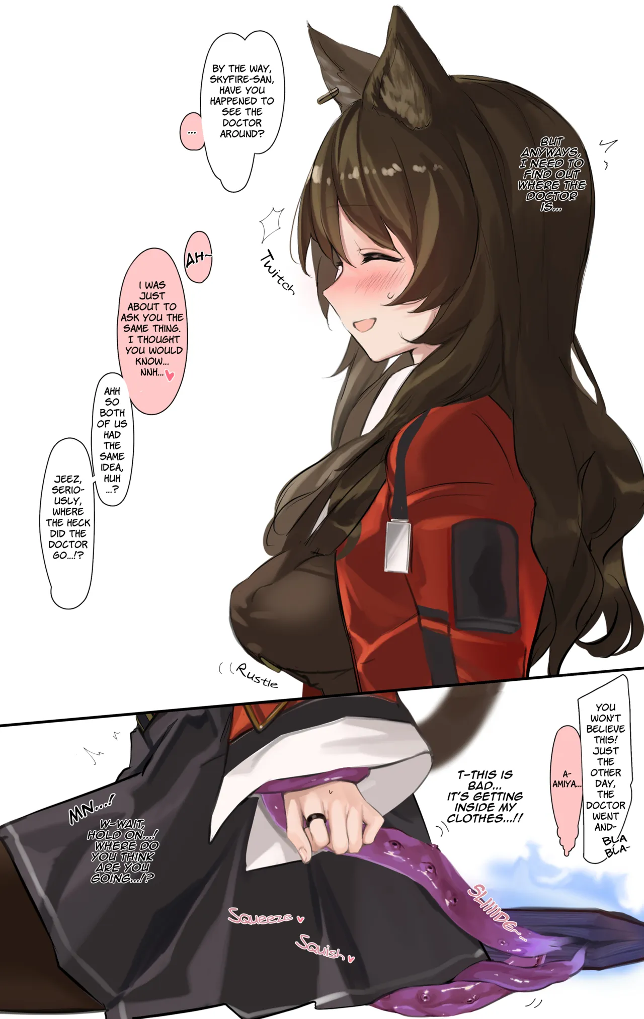 Skyfire ga Shokushu ni Echiechi Sarechau Ohanashi | A Story Where Skyfire Gets Lewd Things Done to Her by Tentacles — preview page 4