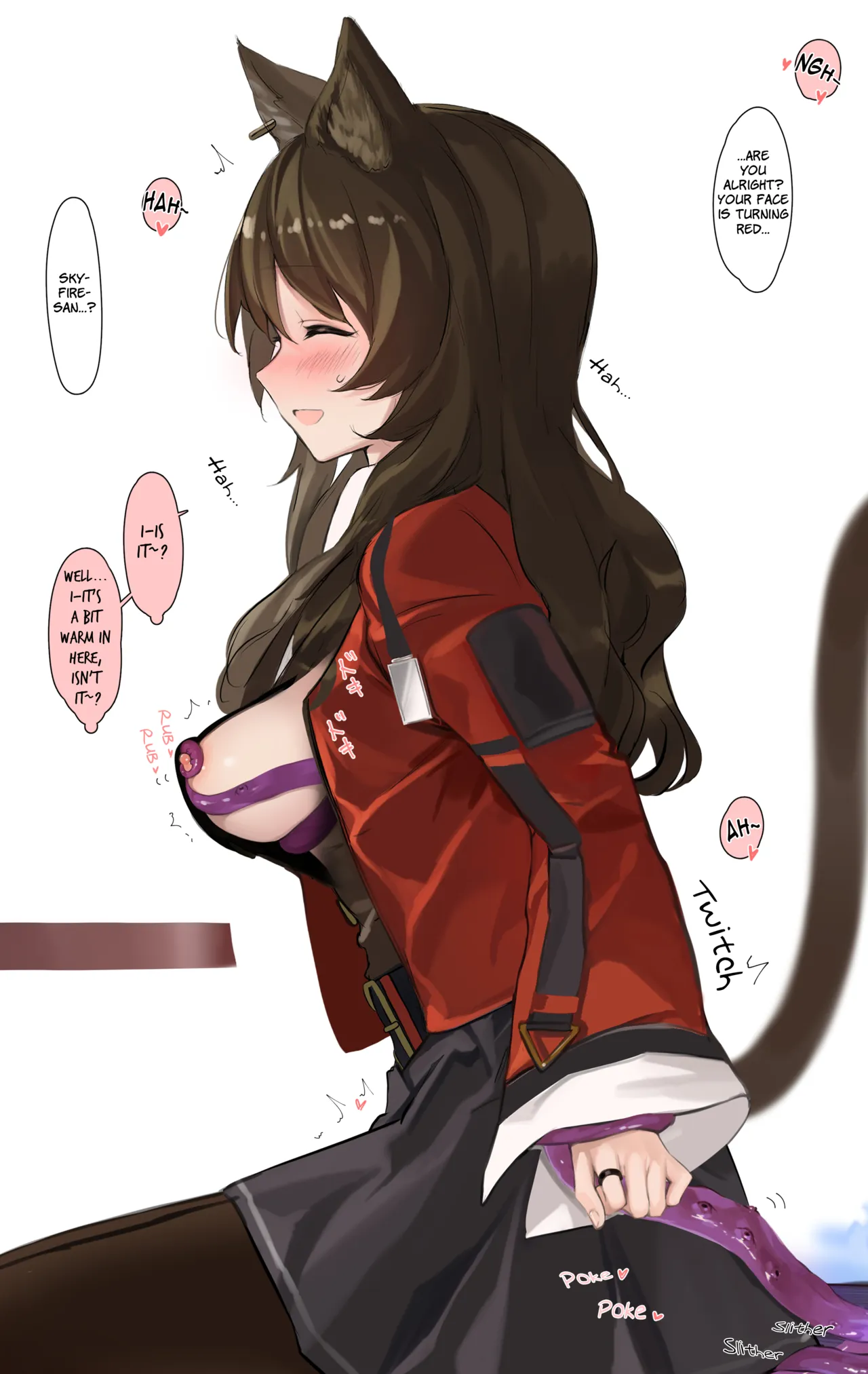 Skyfire ga Shokushu ni Echiechi Sarechau Ohanashi | A Story Where Skyfire Gets Lewd Things Done to Her by Tentacles — preview page 6